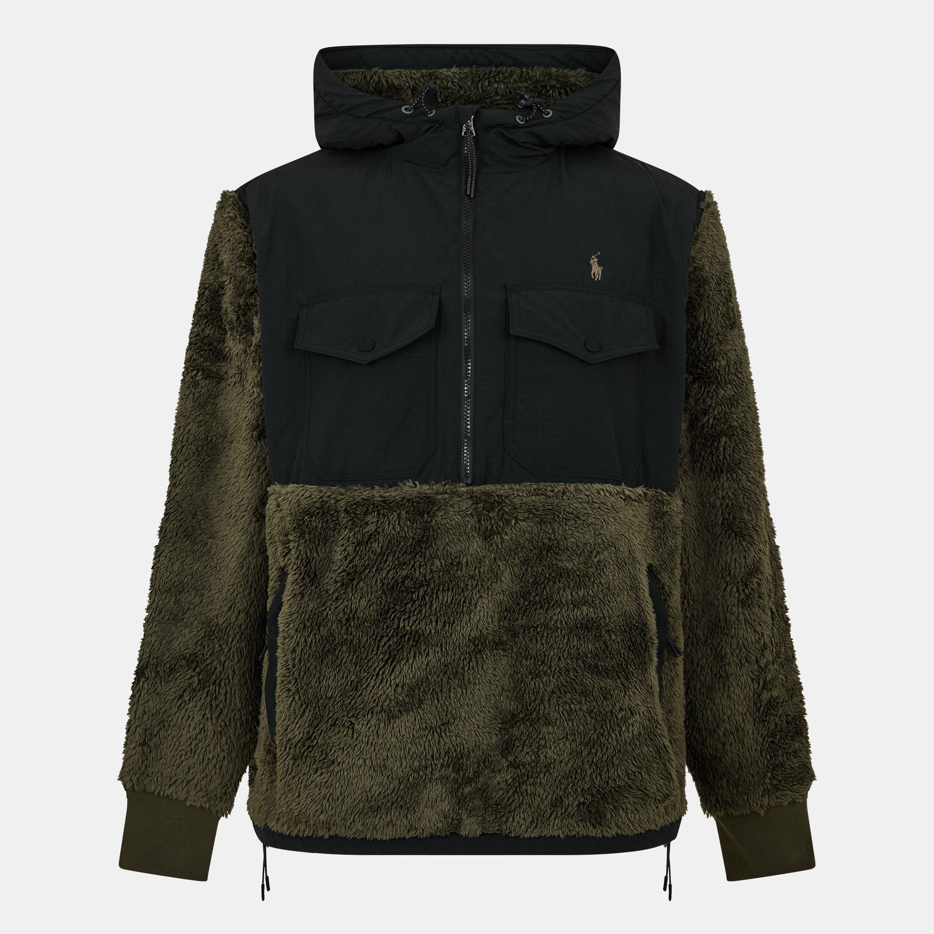 Company Olive - Polo Ralph Lauren - Men's HiPile Full-Zip Fleece - 1