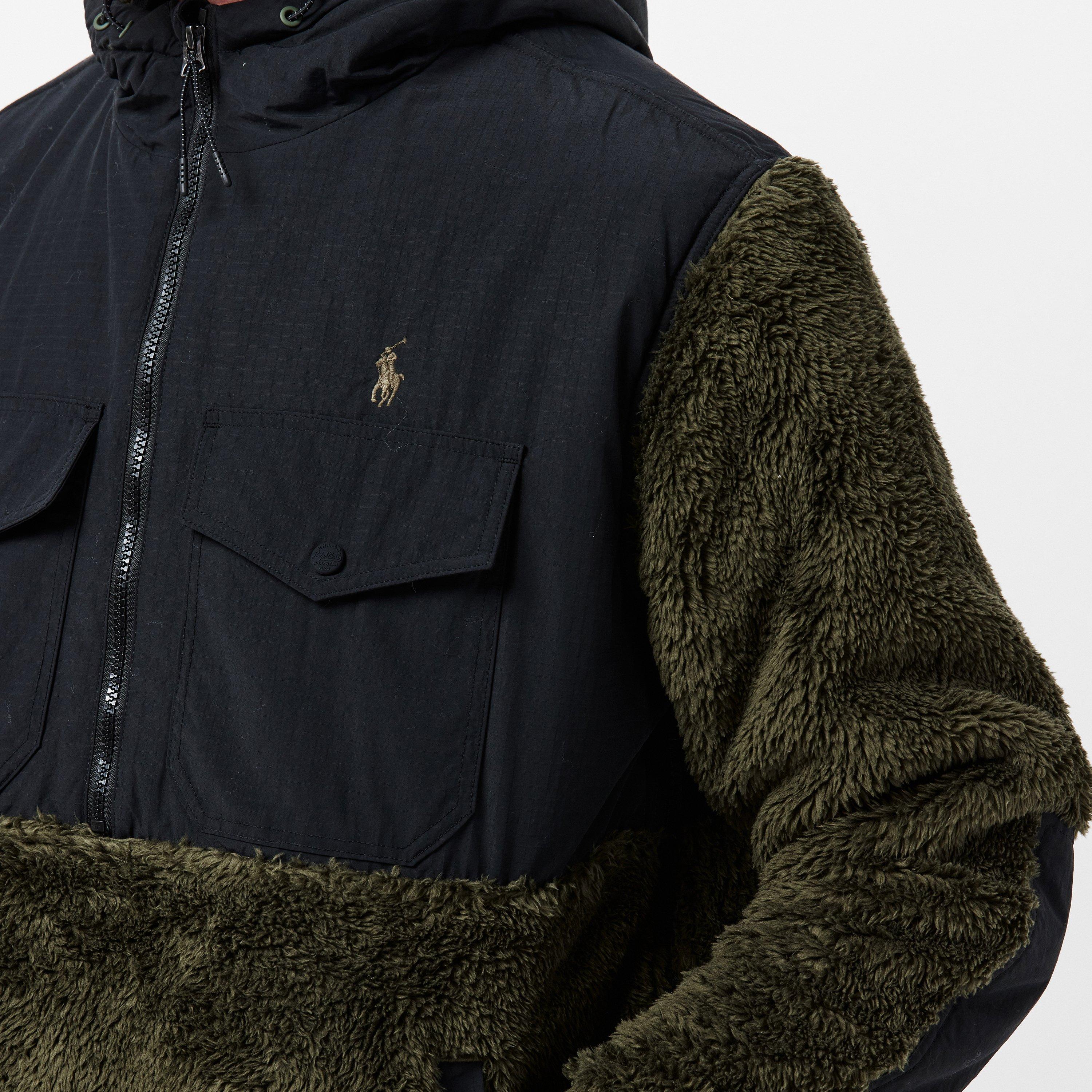 Company Olive - Polo Ralph Lauren - Men's HiPile Full-Zip Fleece - 5