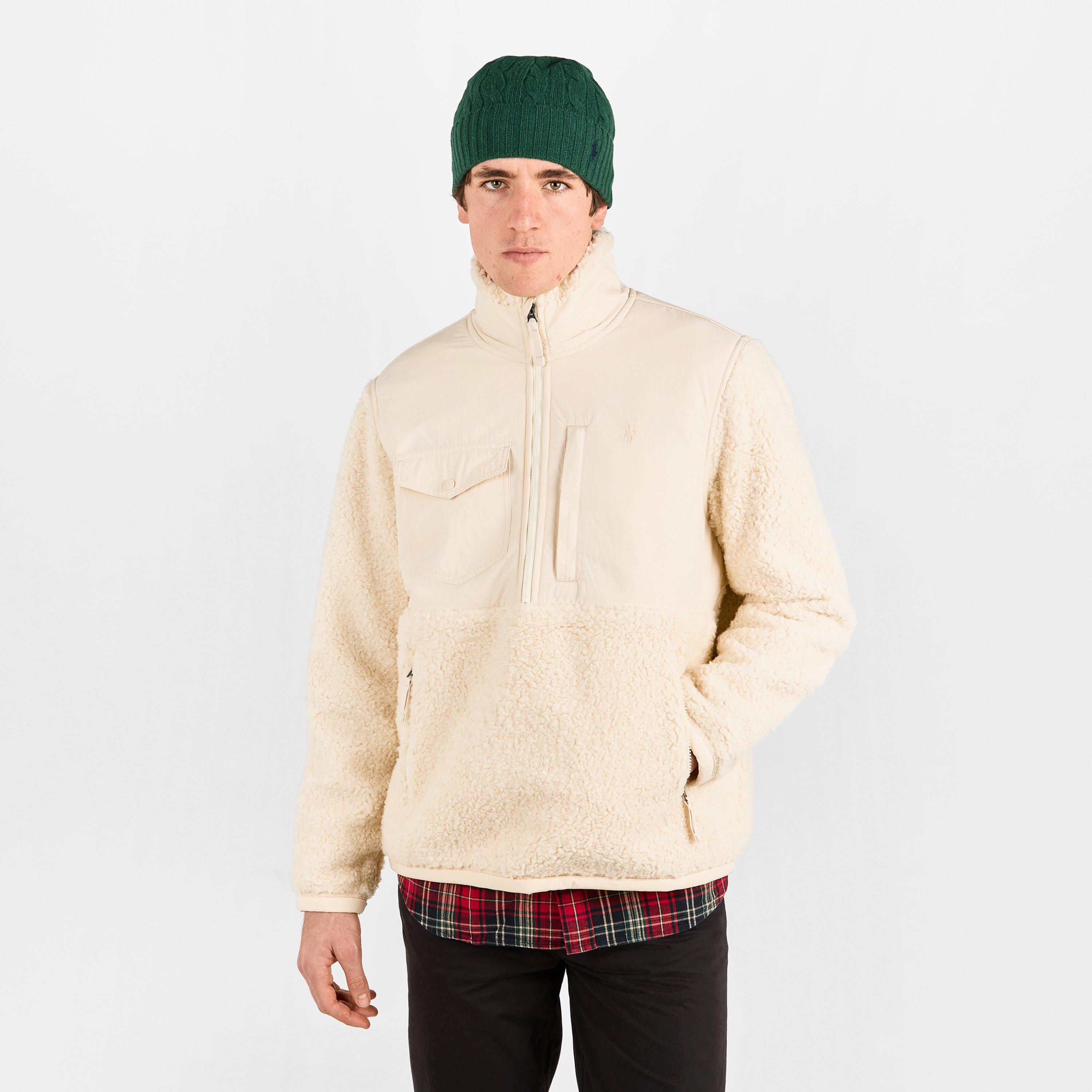 Andover Cream - Polo Ralph Lauren - Men's HiPile Full-Zip Fleece - 3