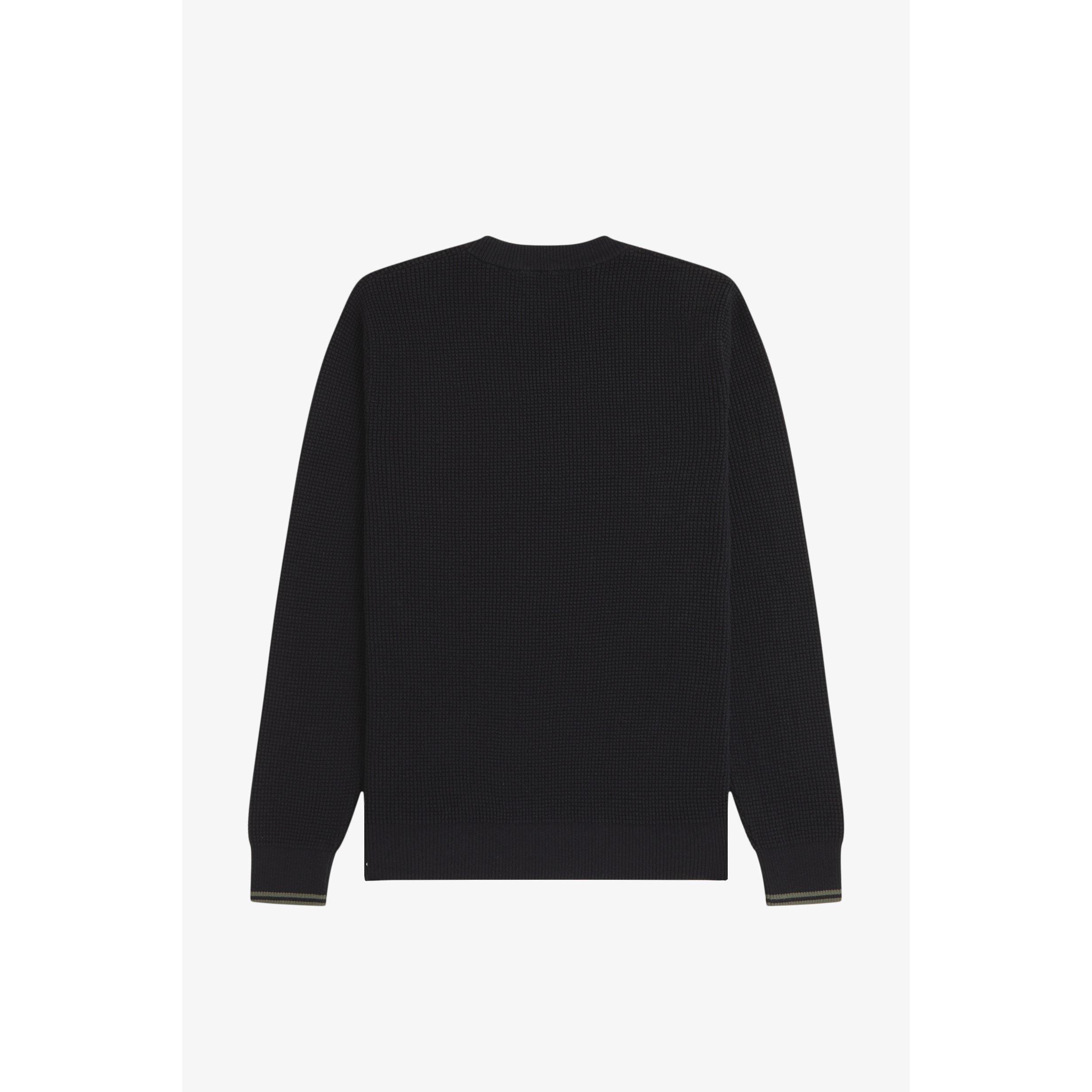 Black 198 - Fred Perry - Fred Waff Jumper Sn64 - 2
