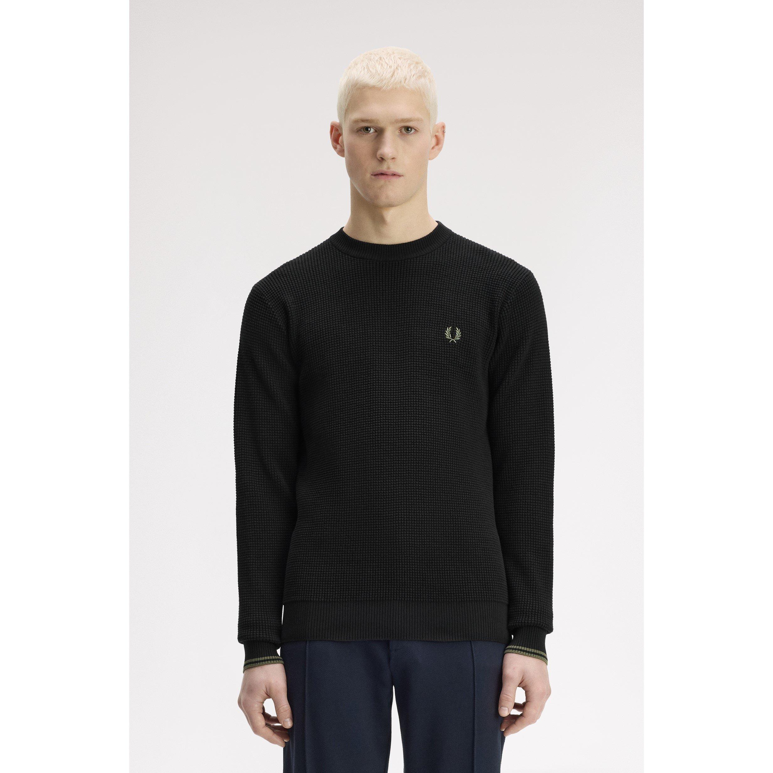 Black 198 - Fred Perry - Fred Waff Jumper Sn64 - 3