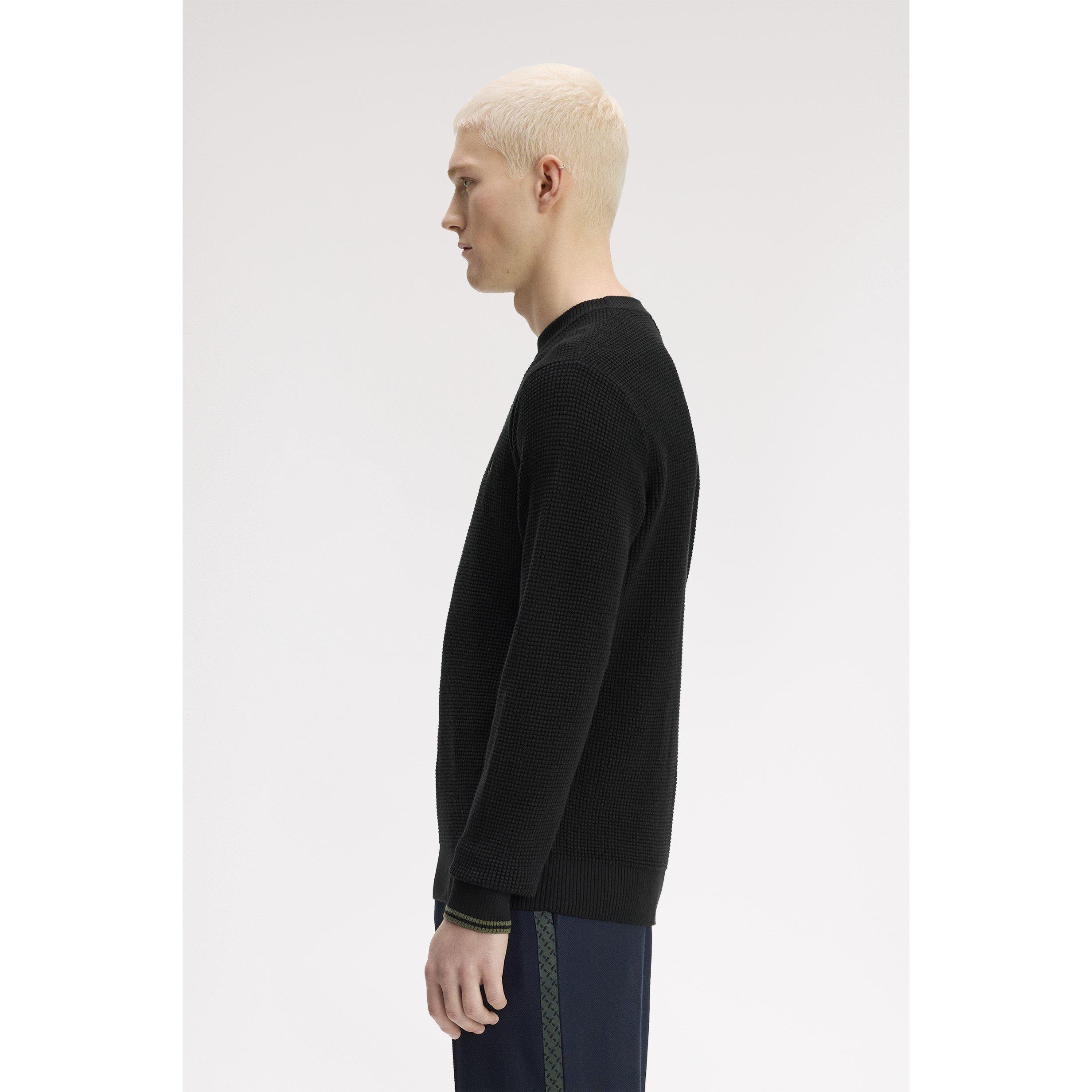 Black 198 - Fred Perry - Fred Waff Jumper Sn64 - 4