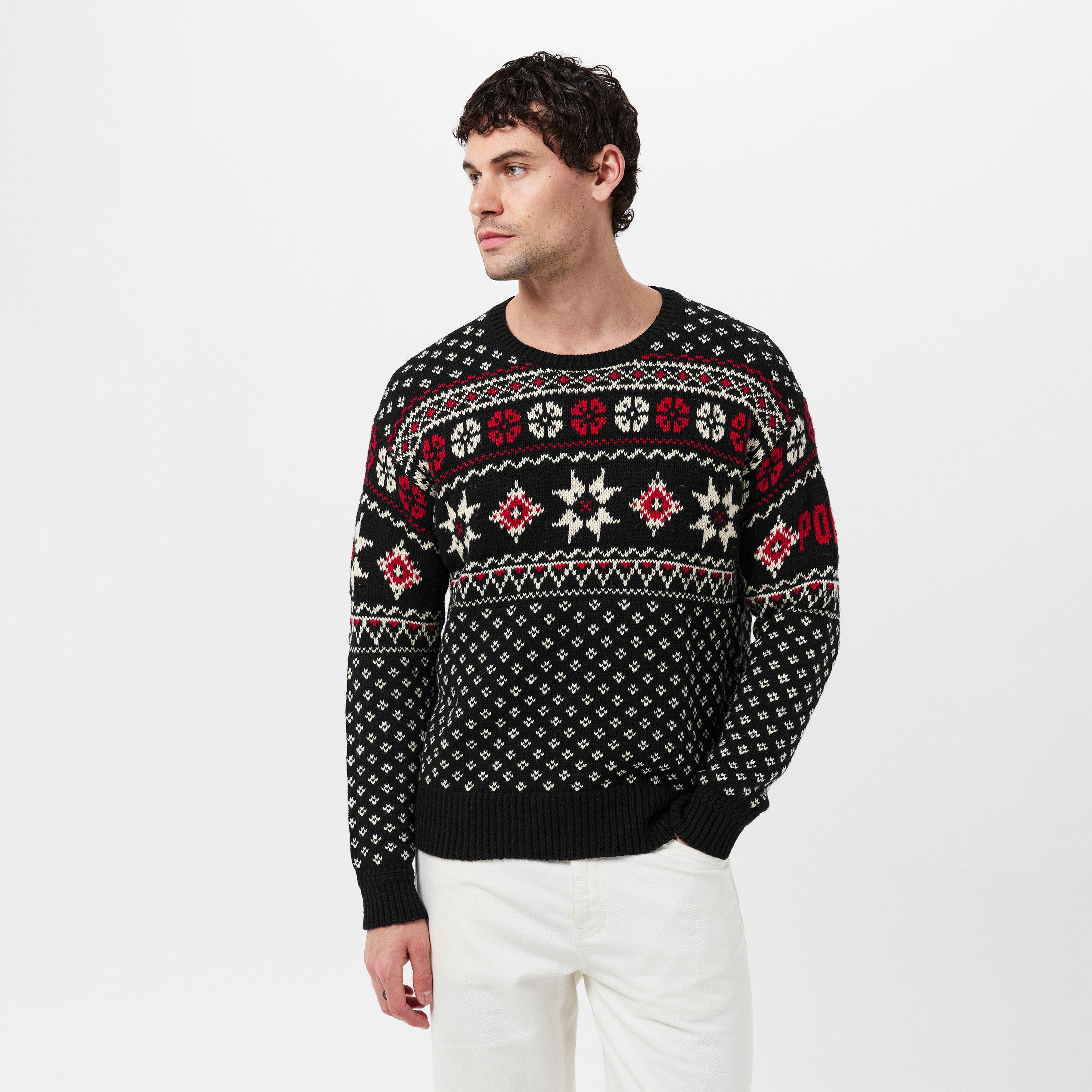 Black Combo - Polo Ralph Lauren - Men's Fairisle Cashmere Crew Neck Jumper - 3