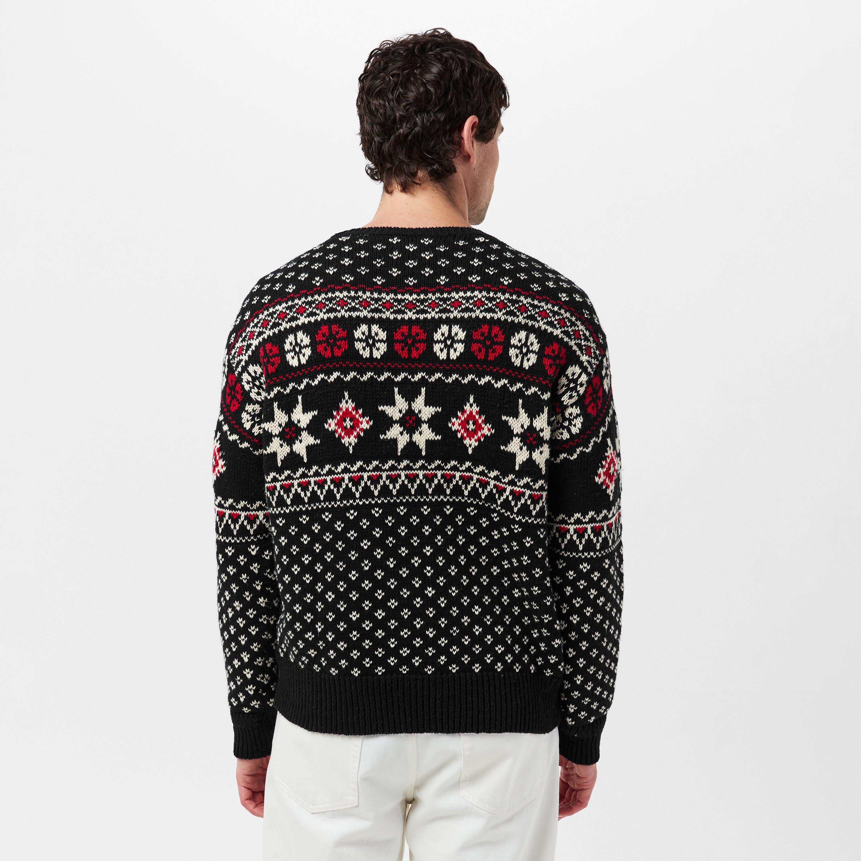 Black Combo - Polo Ralph Lauren - Men's Fairisle Cashmere Crew Neck Jumper - 4