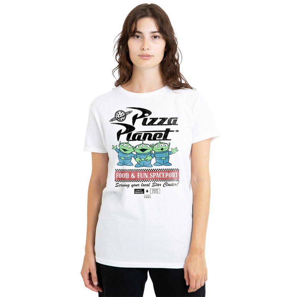 White - Disney - Toy Story Aliens Food Spaceport T Shirt White - 1