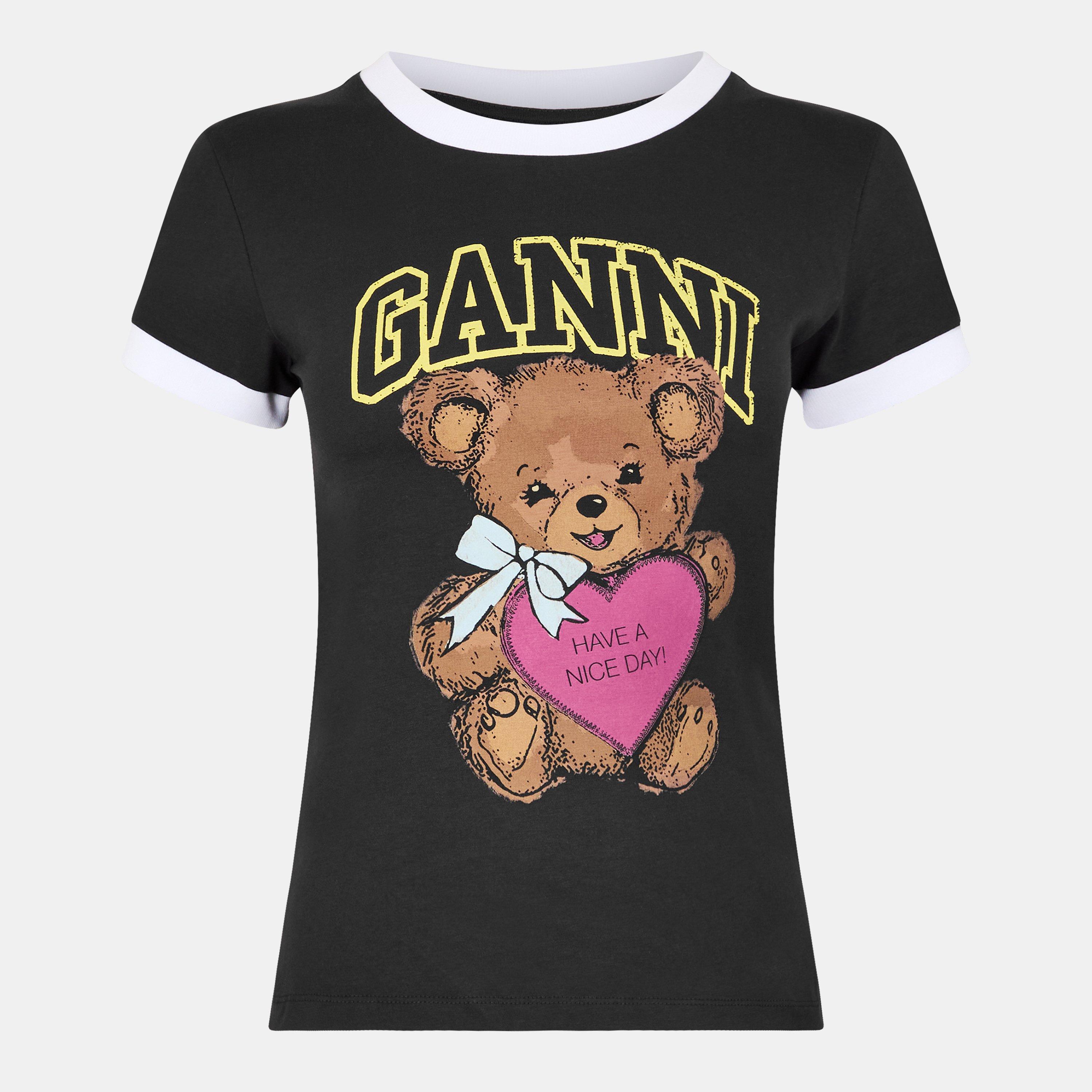 Phantom - Ganni - Women's Ringer Baby Tees - 1