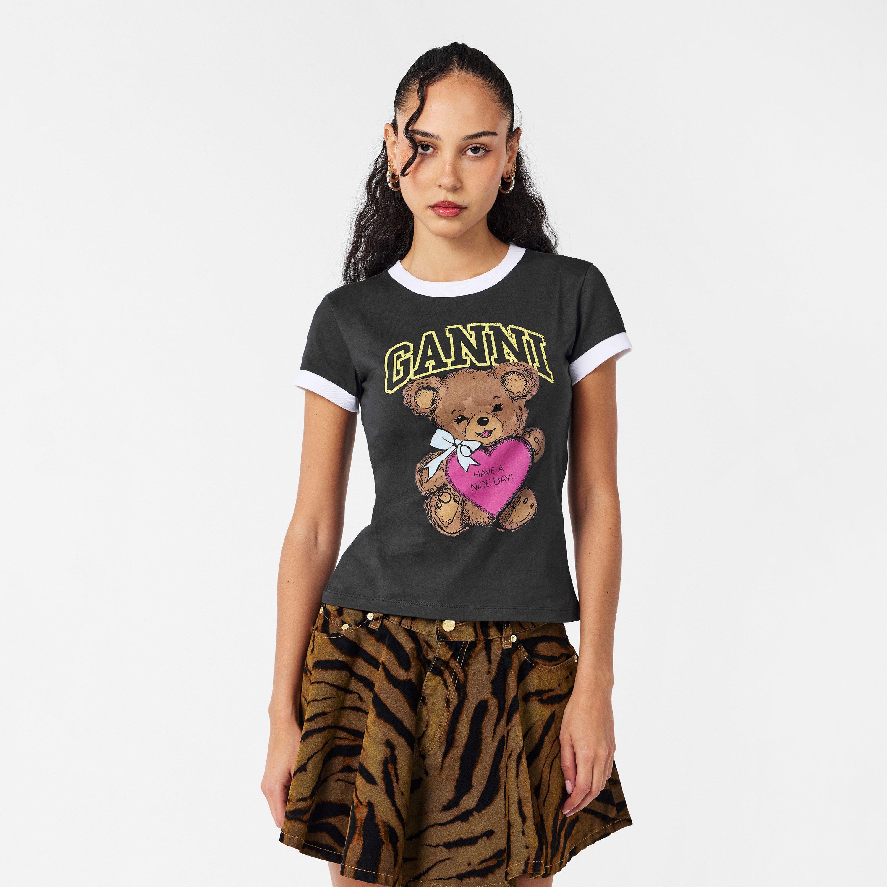 Phantom - Ganni - Women's Ringer Baby Tees - 3