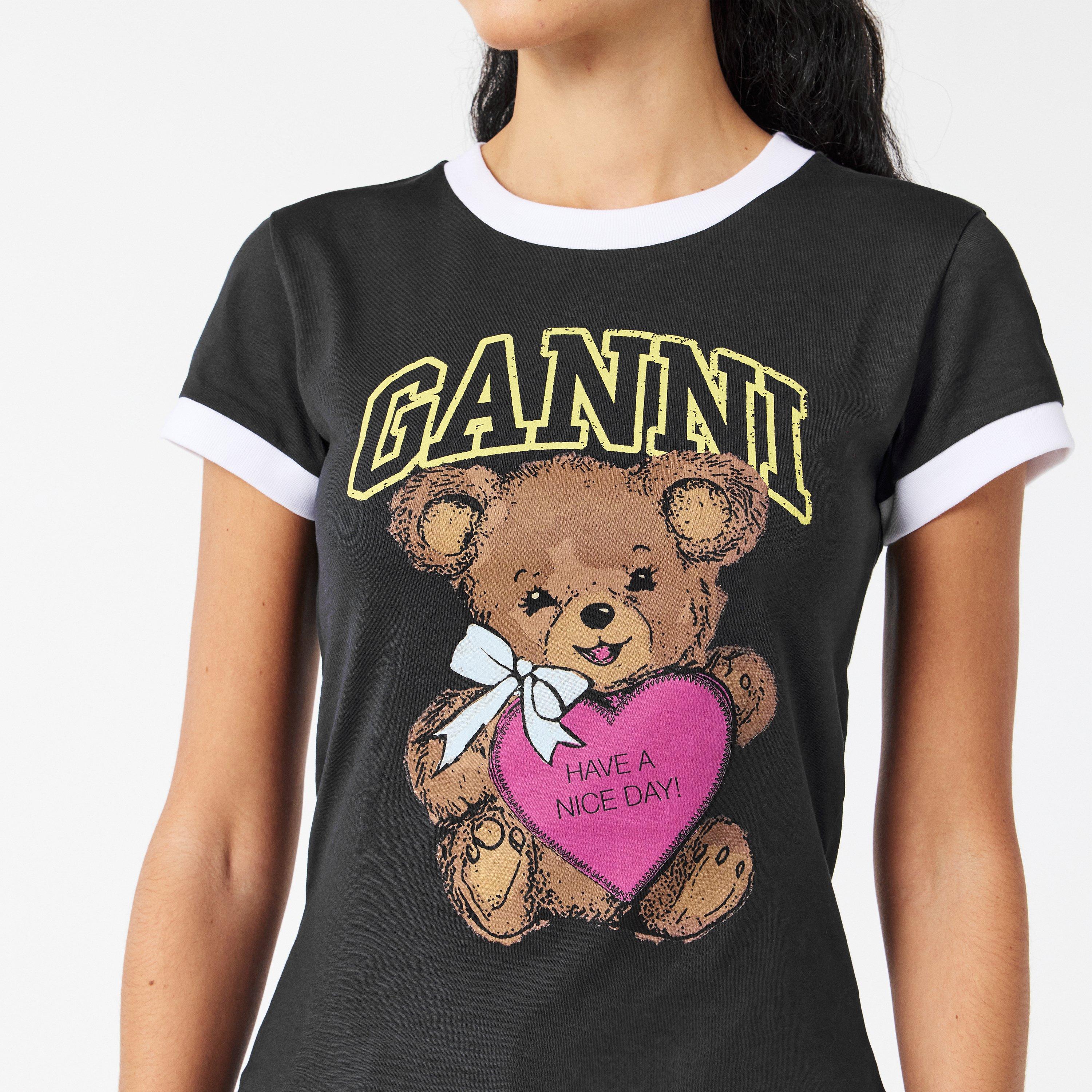 Phantom - Ganni - Women's Ringer Baby Tees - 5