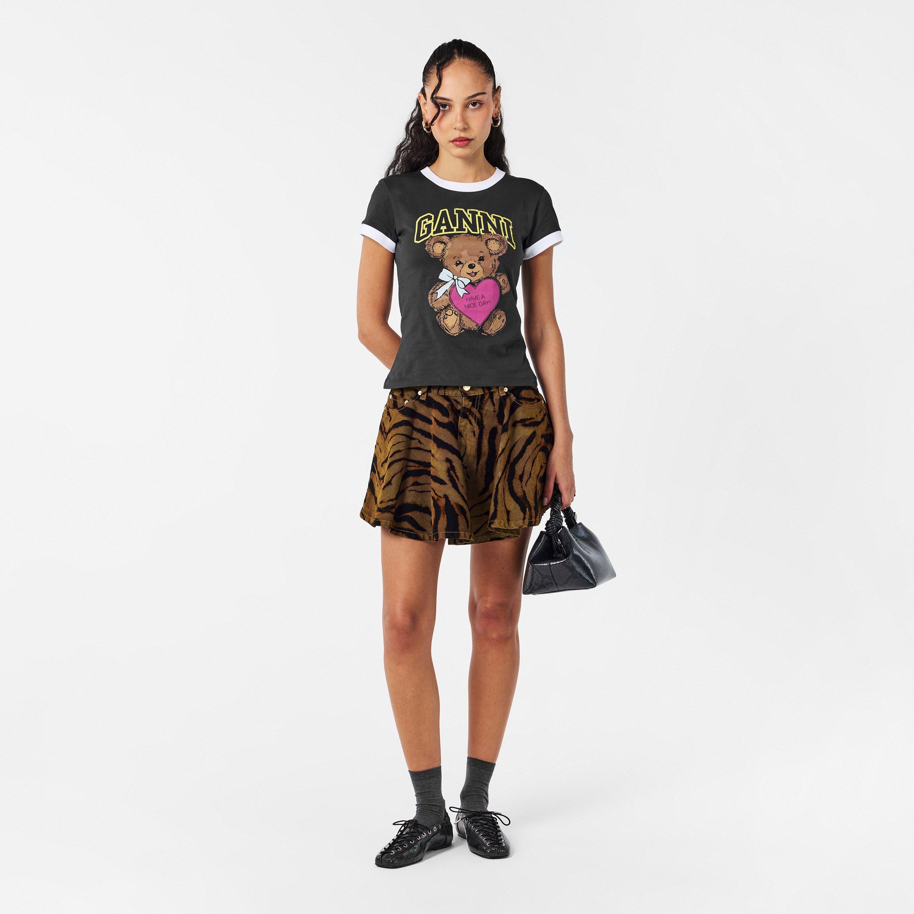 Phantom - Ganni - Women's Ringer Baby Tees - 6