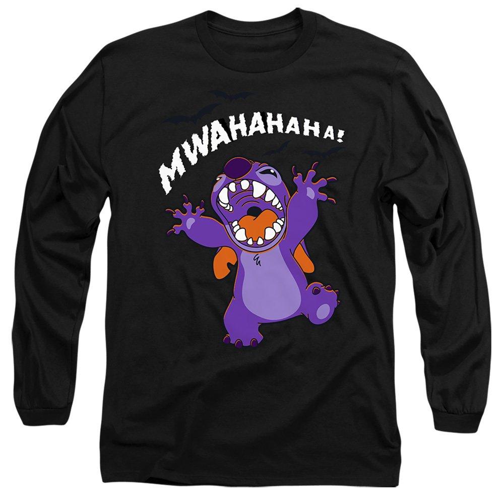 Black - Disney - Lilo Stitch Evil Laugh Long Sleeve T-Shirt Black - 1