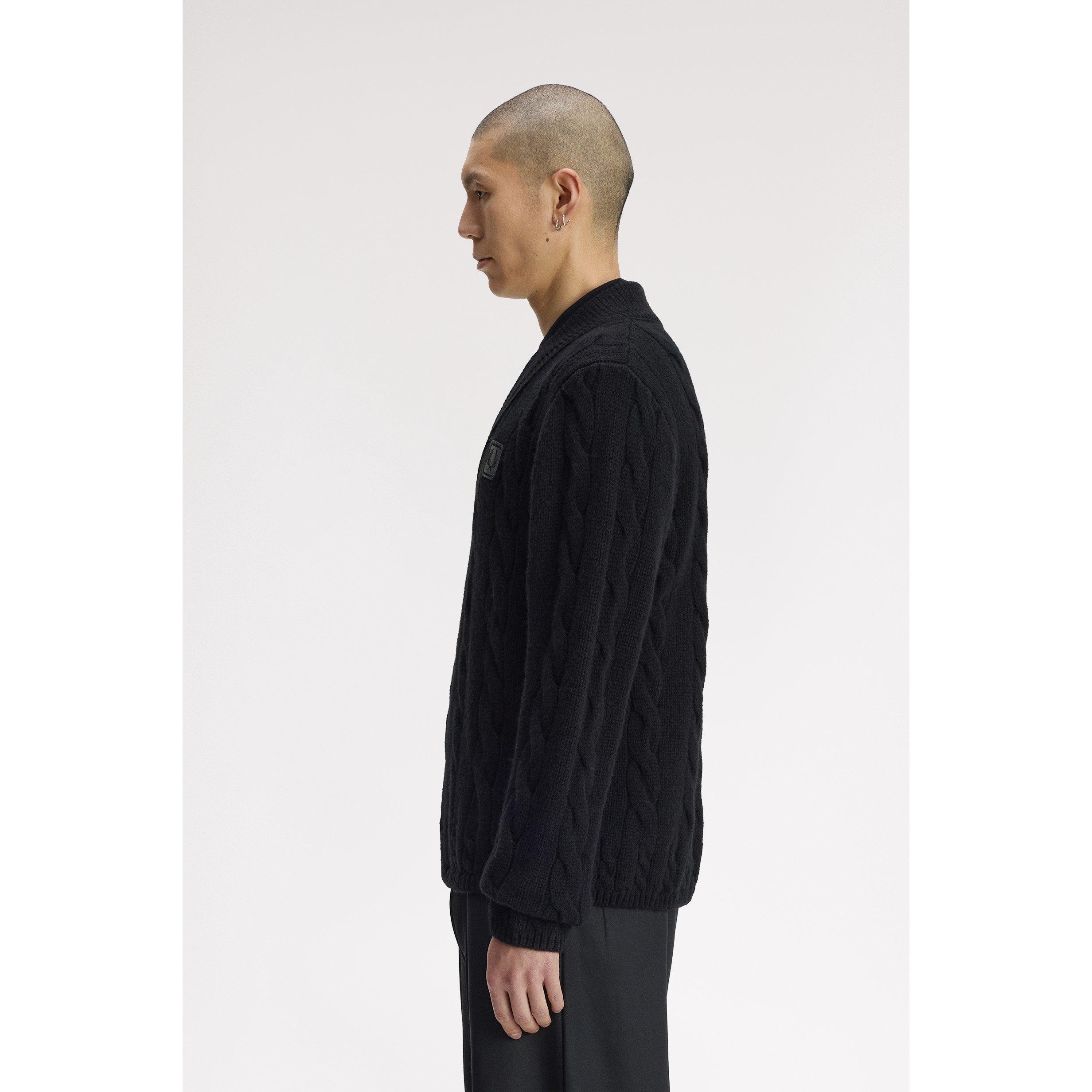 Black 102 - Fred Perry - Fred Cable Jumper Sn64 - 4