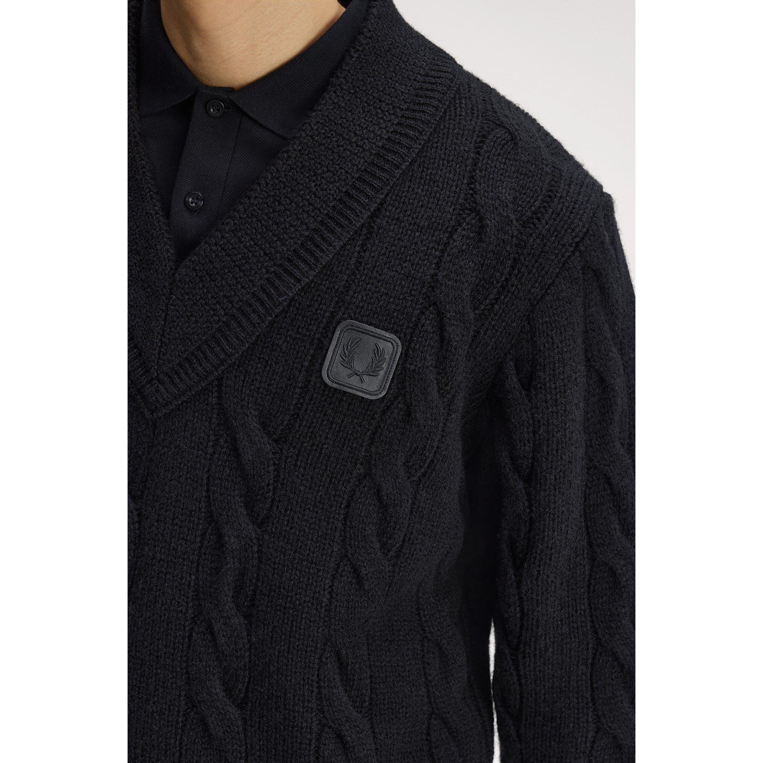 Black 102 - Fred Perry - Fred Cable Jumper Sn64 - 5