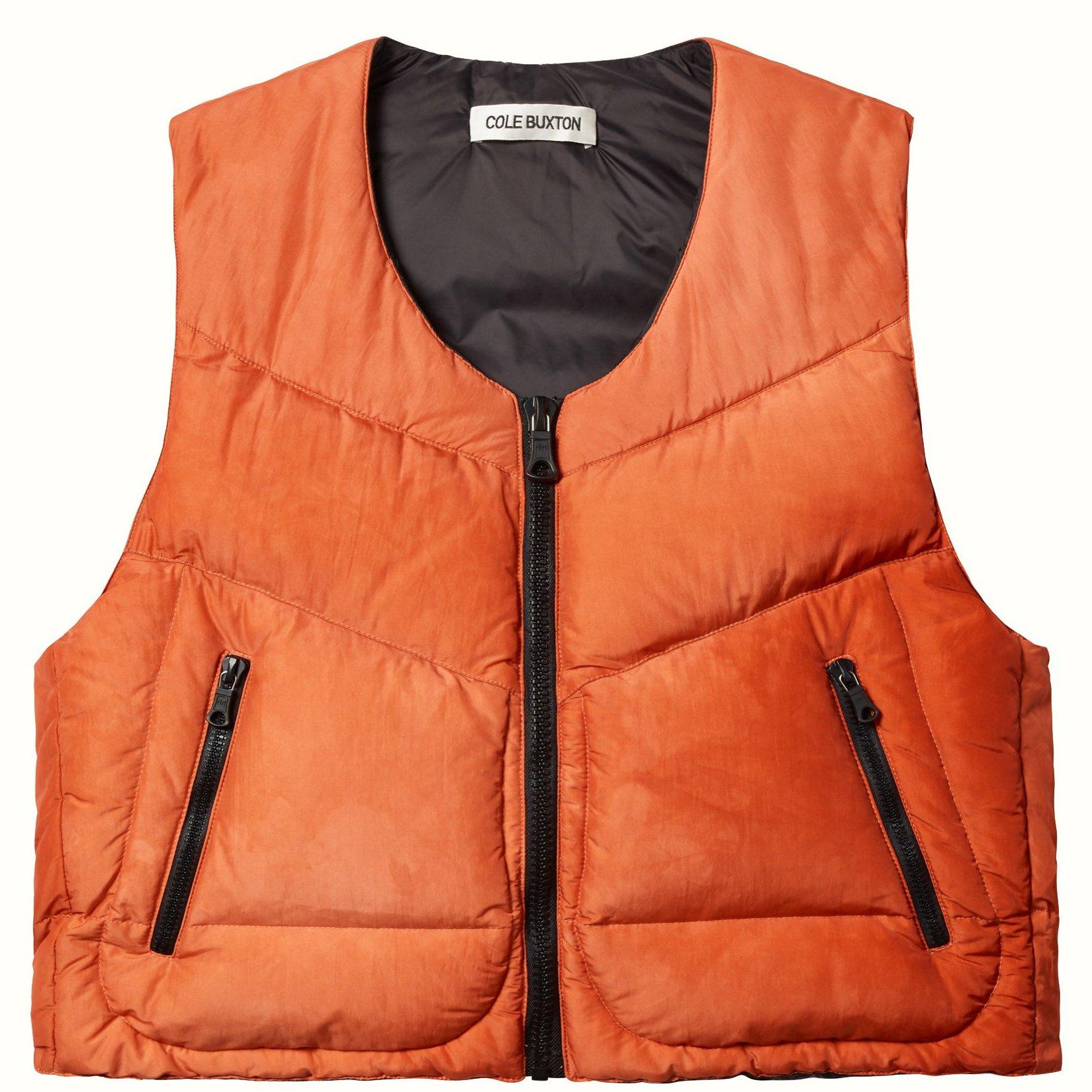 Orange - Cole Buxton - Down-Insulated Vest - 1
