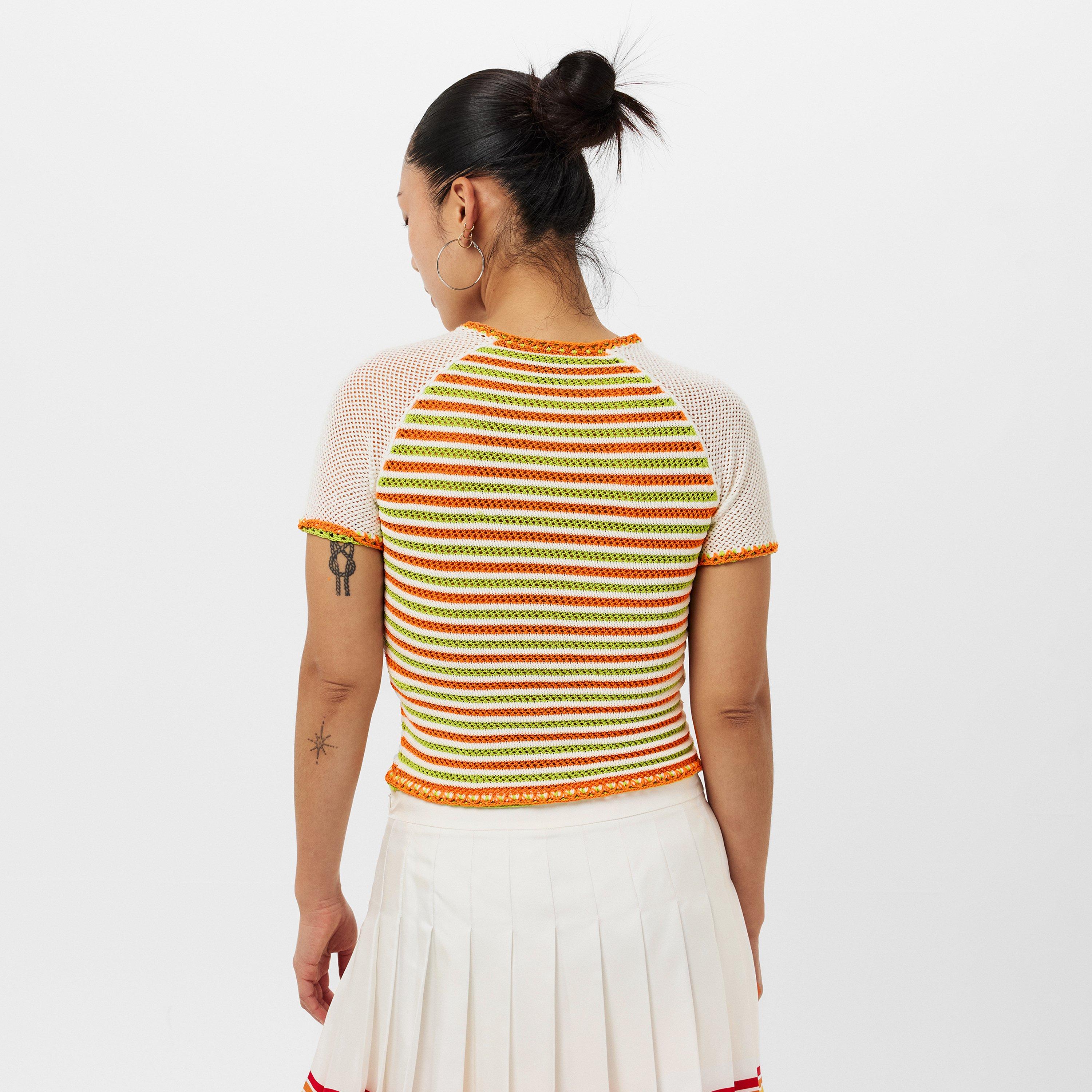 Orange - Casablanca - Women's Casa Rave Crew Neck Jumper - 4