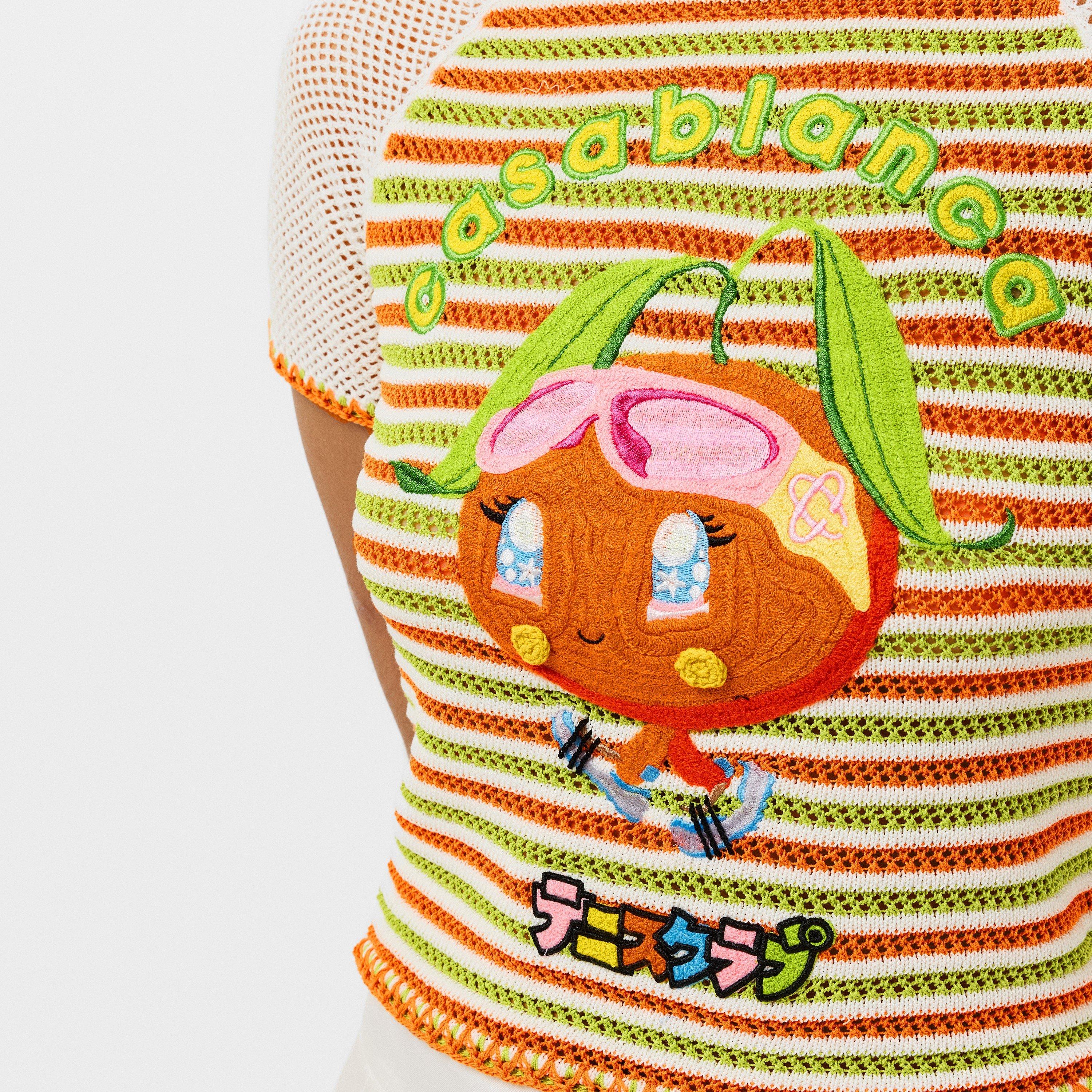 Orange - Casablanca - Women's Casa Rave Crew Neck Jumper - 5