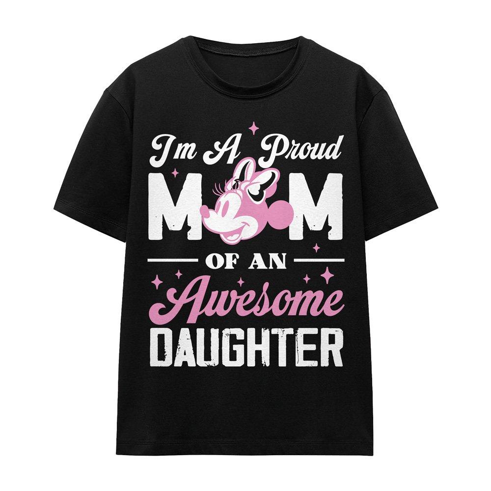 Black - Disney - Minnie Mouse Proud Mom Of An Awesome Daughter T-Sh - 4