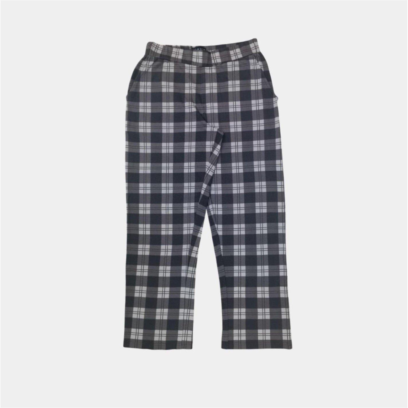 Charcoal Check - Howick - Men's 3 Button Cotton Long Sleeve Pyjama Sets - 4