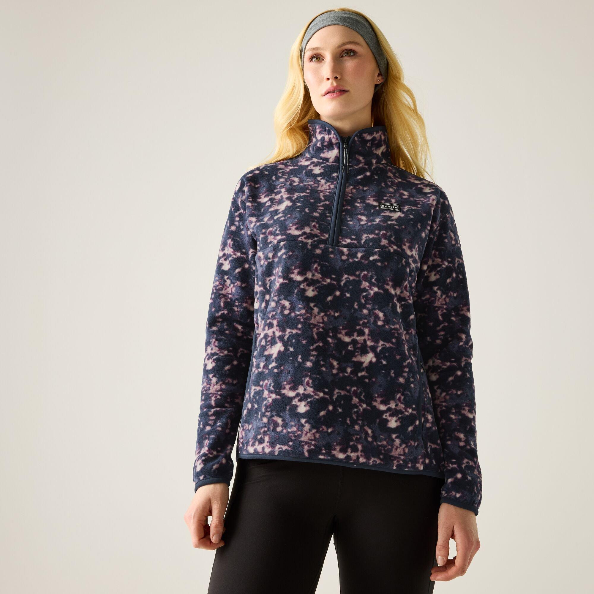 Navy Ink Print - Dare 2b - Womens Soft Touch Amble Fleece - 1