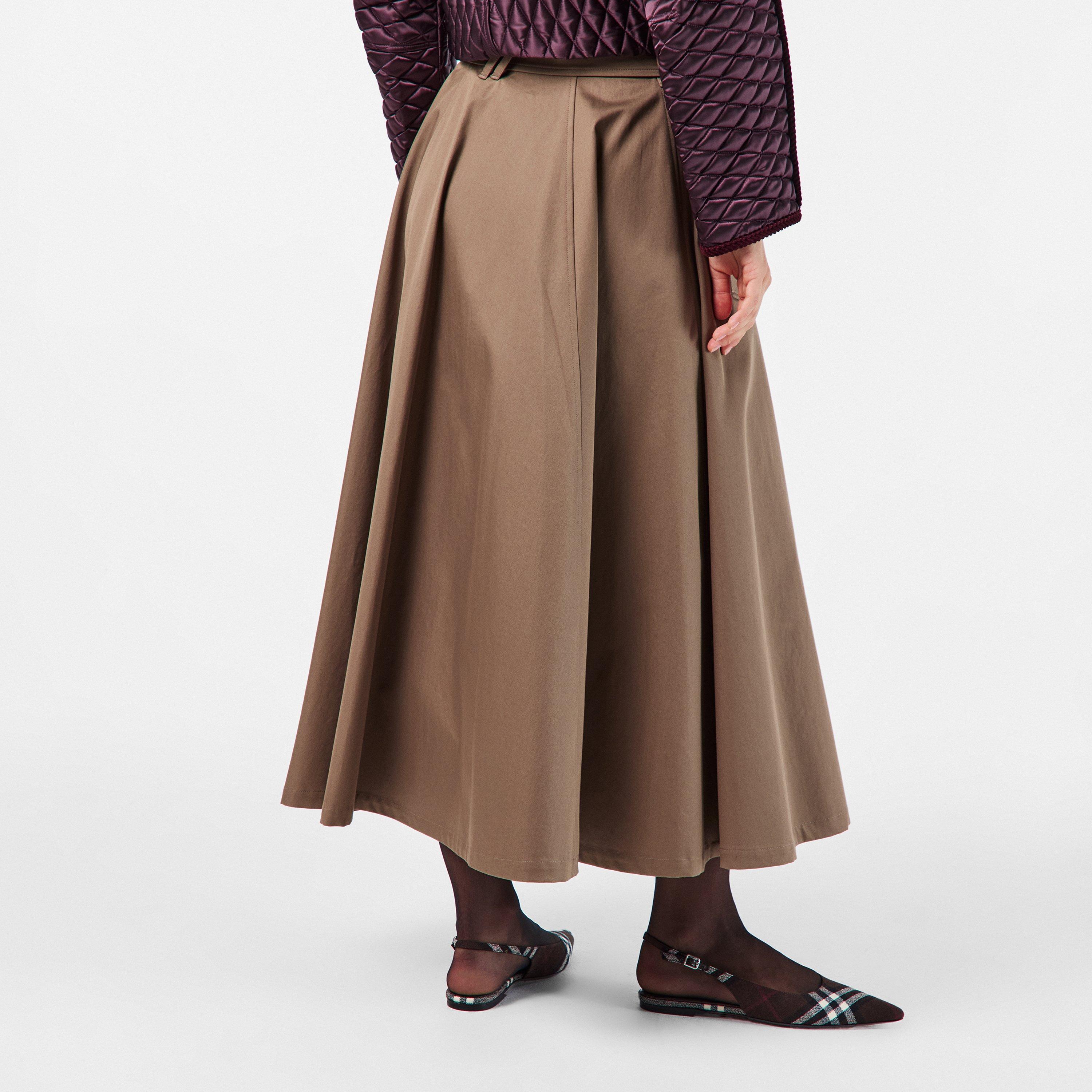 CLAY BROWN - Burberry - Women's Burb Brenda Flared Skirt - 4