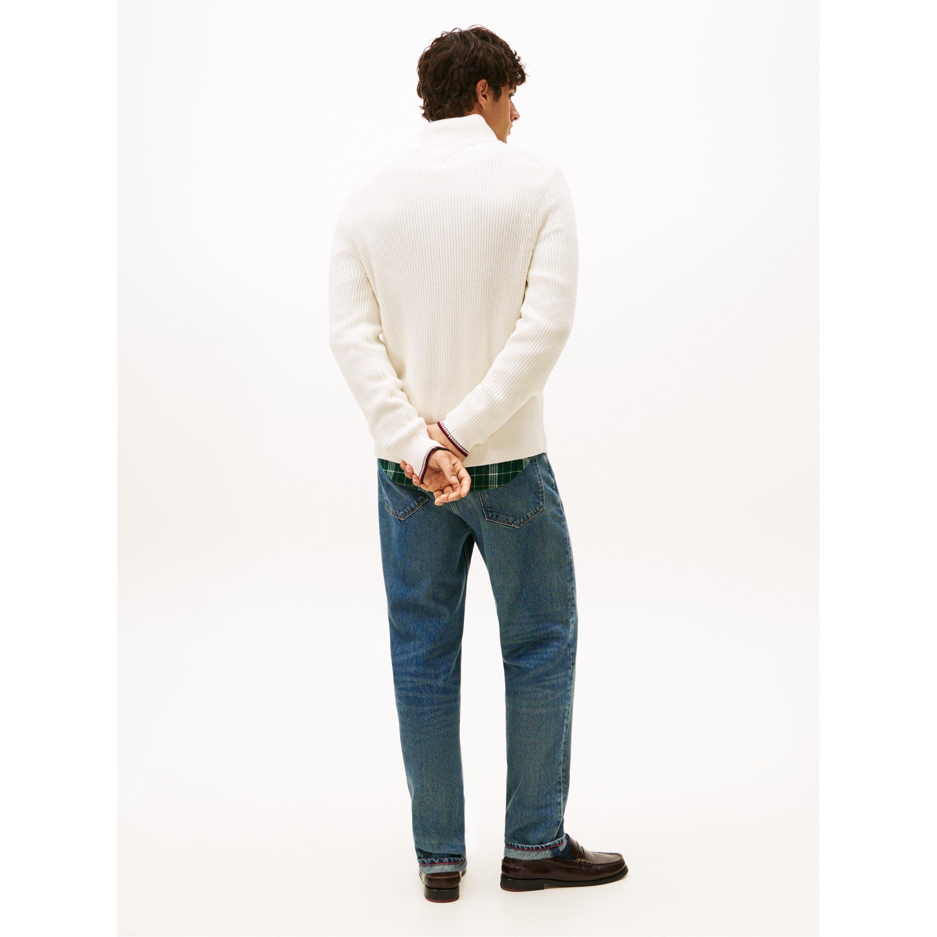 Ivory Petal Z00 - Tommy Hilfiger - Men's Crew Neck Jumper - 4