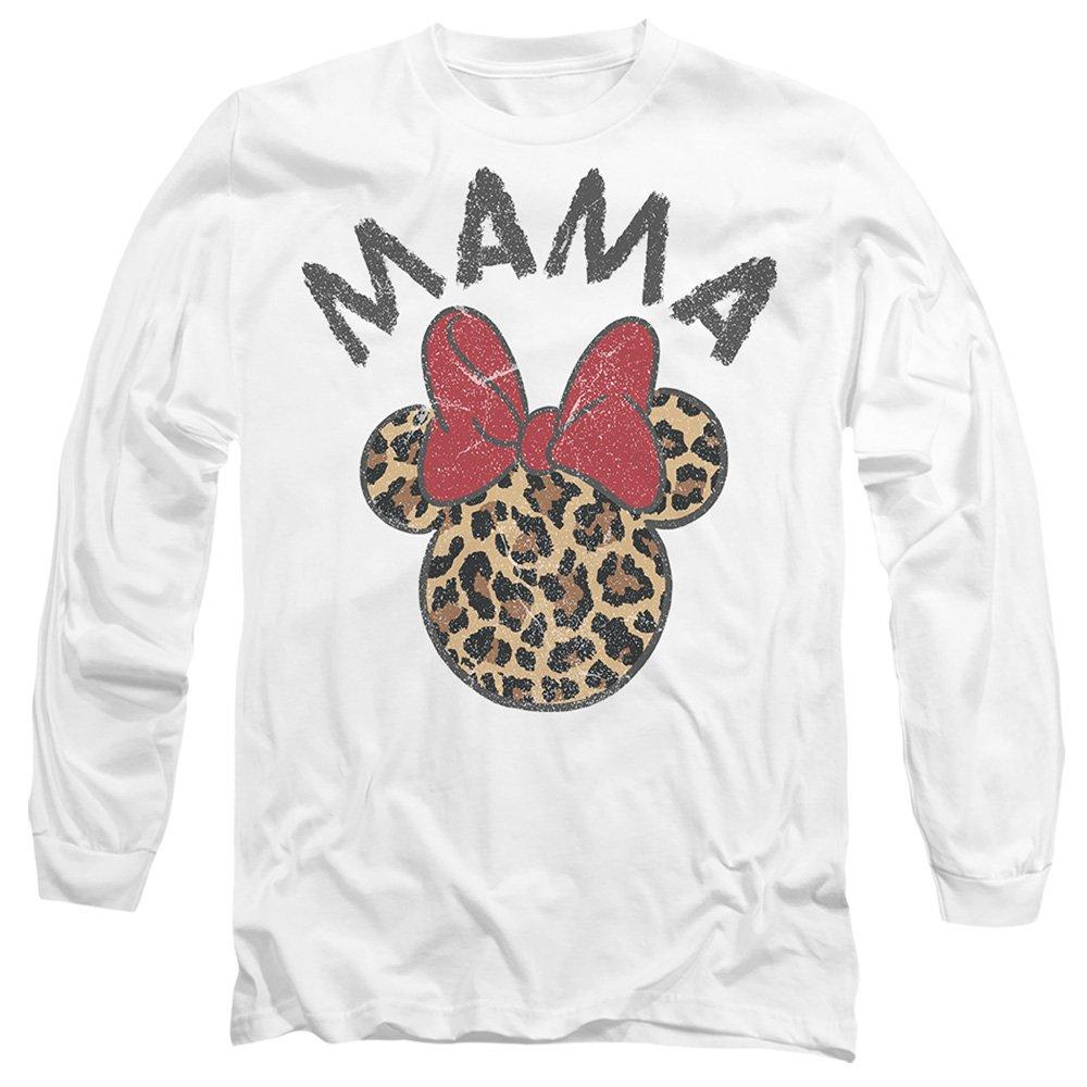 White - Disney - Minnie Mouse Mothers Day Leopard Print Mama Long - 1
