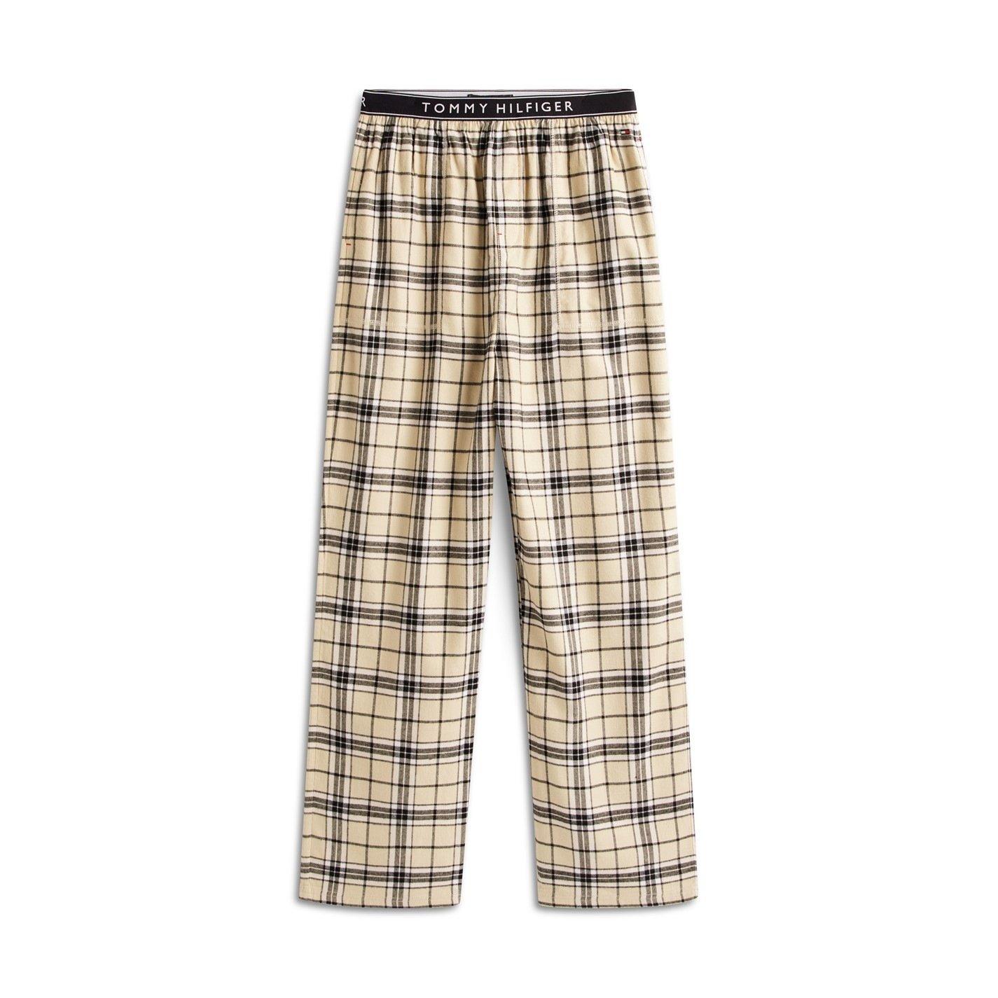 Cream/Tartan - Tommy Hilfiger - Long Sleeve Pyjama Set - 3