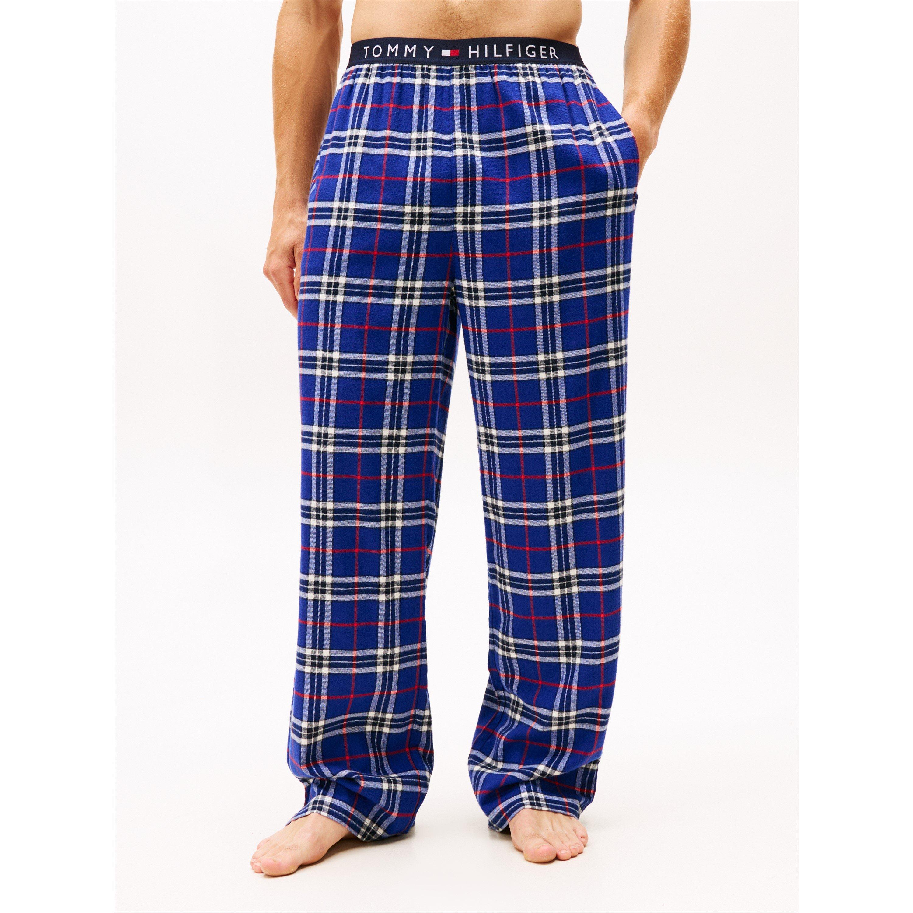 Blue Tartan - Tommy Hilfiger - Men's Essential Flannel Pyjama Trousers - 2