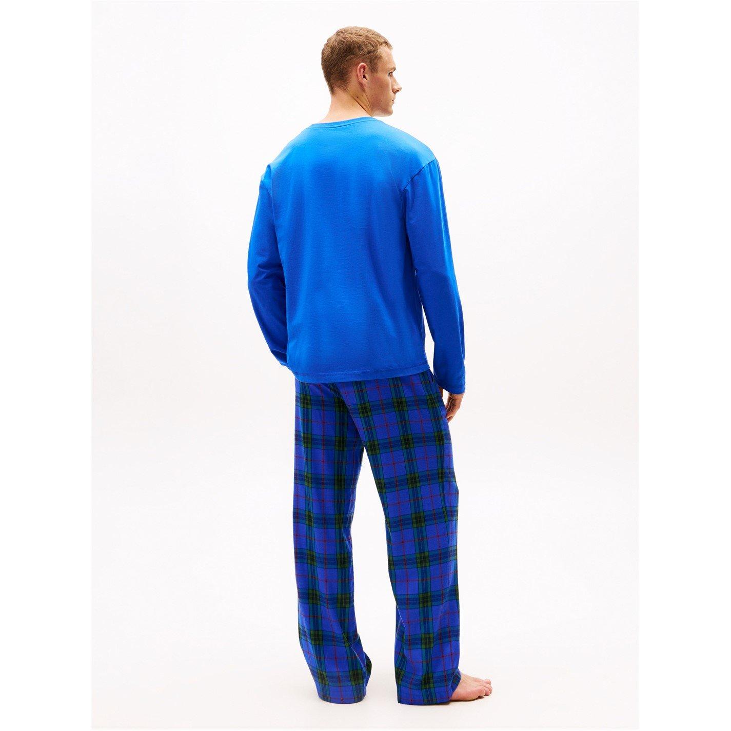 Blu/BluTartan - Tommy Hilfiger - Long Sleeve Pyjama Set - 3
