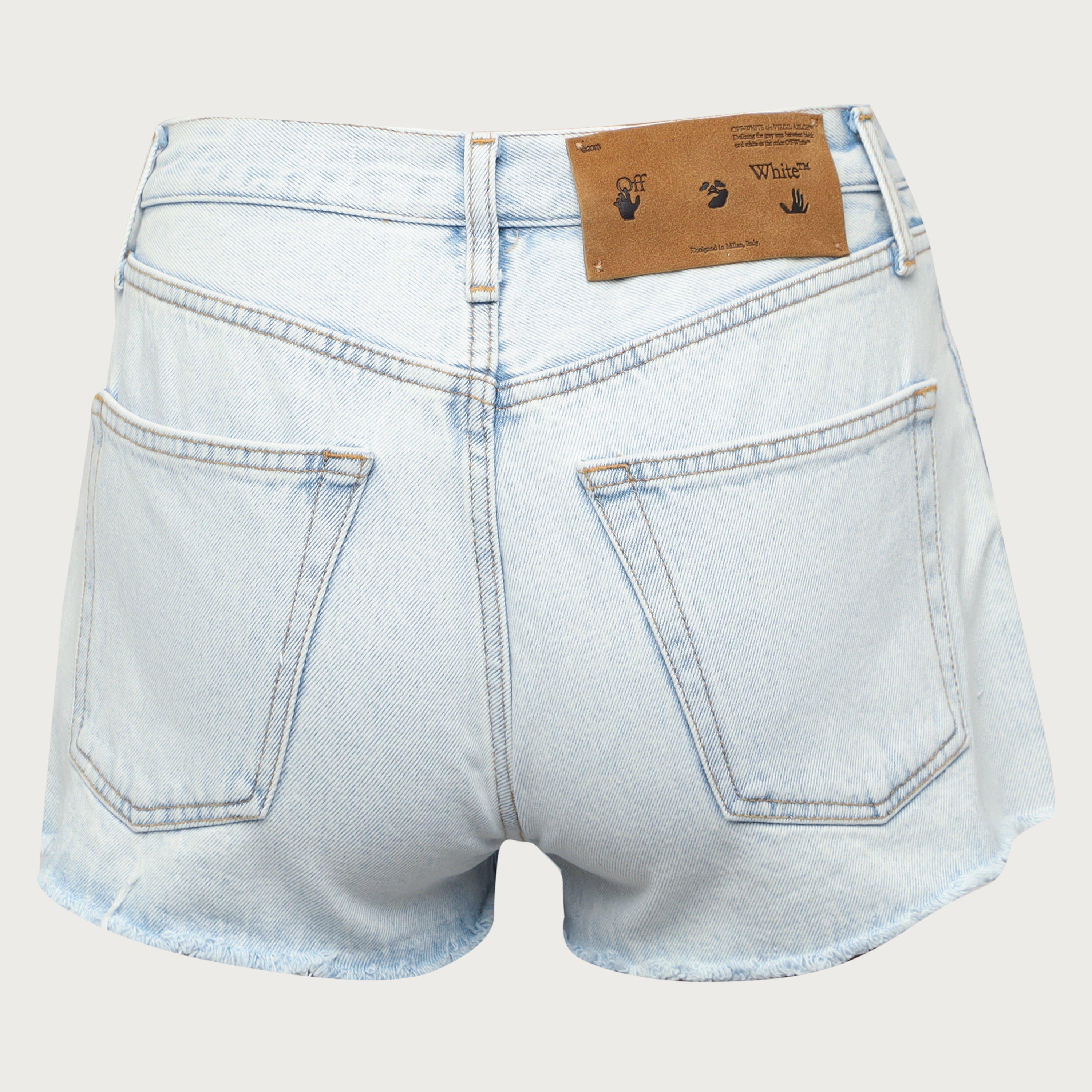 Light Blue - Off White - Off Corp Shorts Ld99 - 2