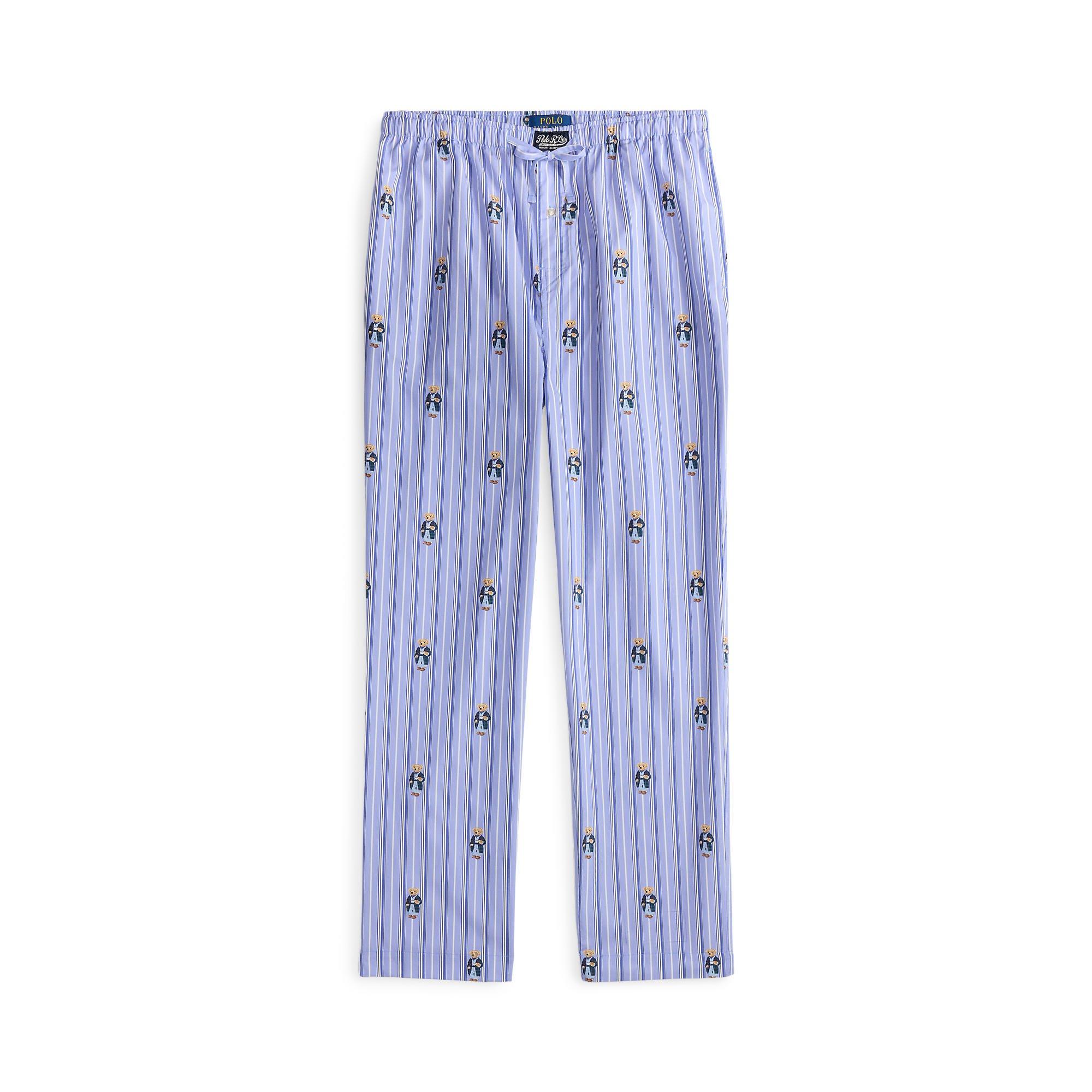 Polo Ralph Lauren Men's Bear Bottoms Pyjama Trousers - Blu Strp AOB - Size 2XL
