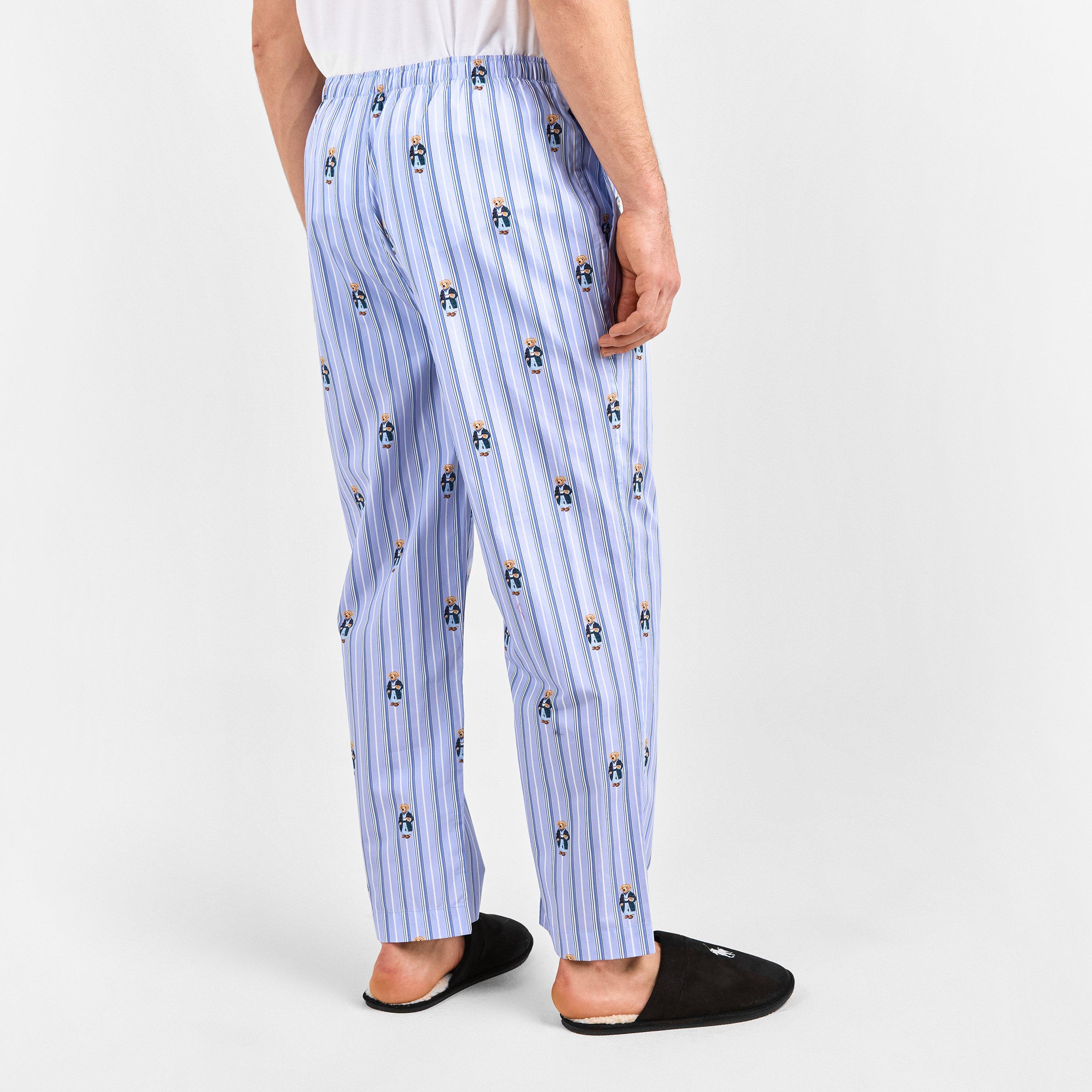 Blu Strp AOB - Polo Ralph Lauren - Men's Bear Bottoms Pyjama Trousers - 4