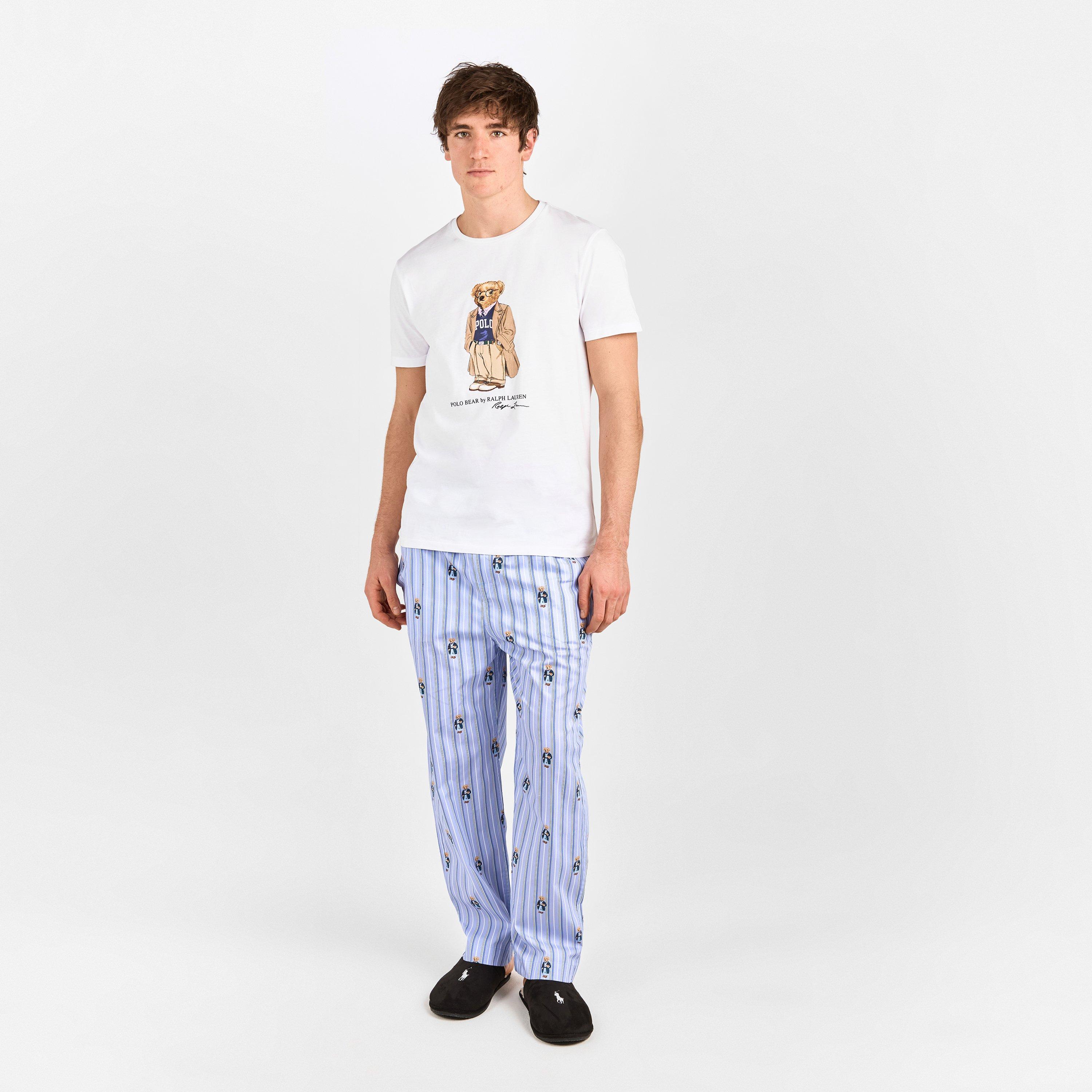 Blu Strp AOB - Polo Ralph Lauren - Men's Bear Bottoms Pyjama Trousers - 6