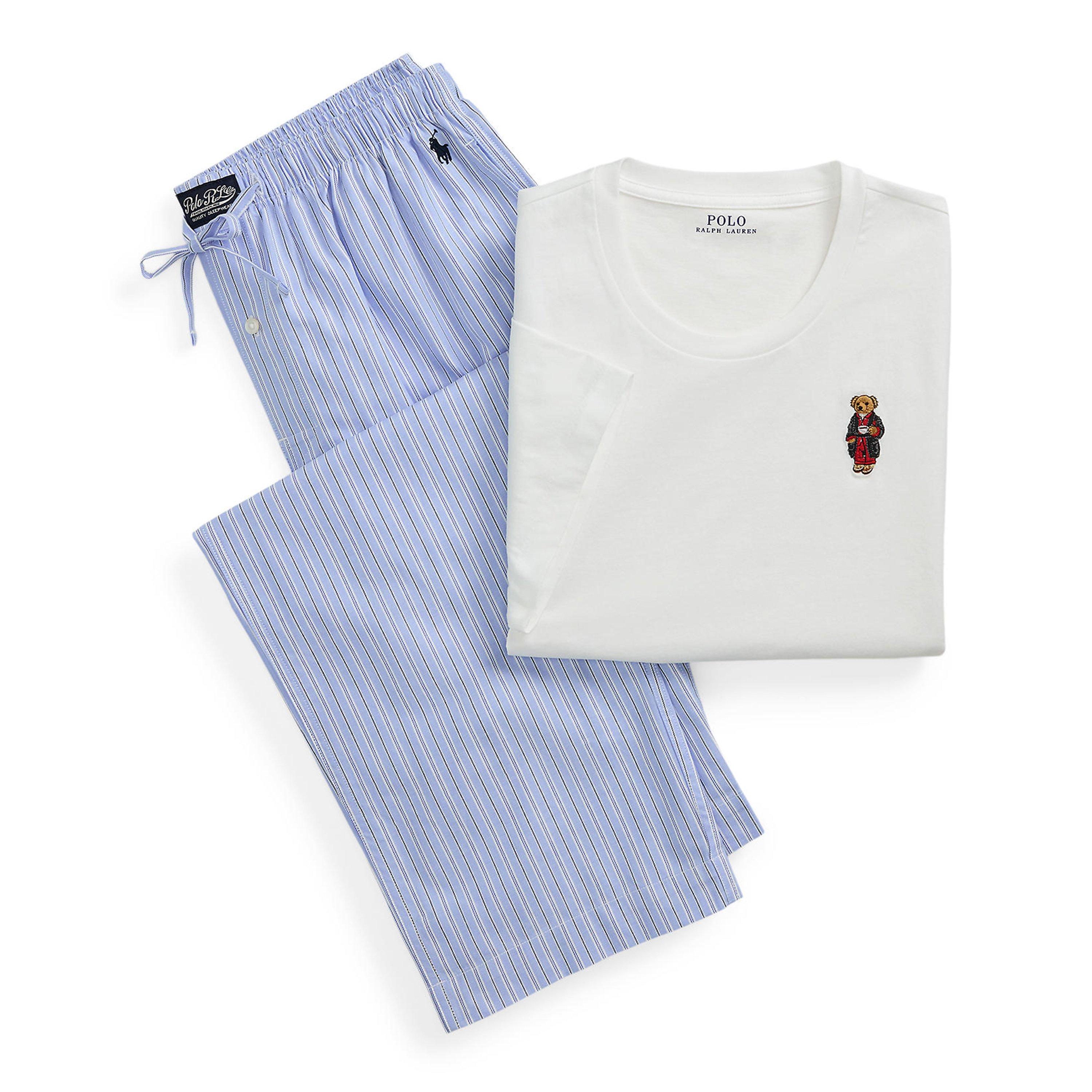 Stripe Bear - Polo Ralph Lauren - Men's Bear Long Sleeve Pyjama Set - 1