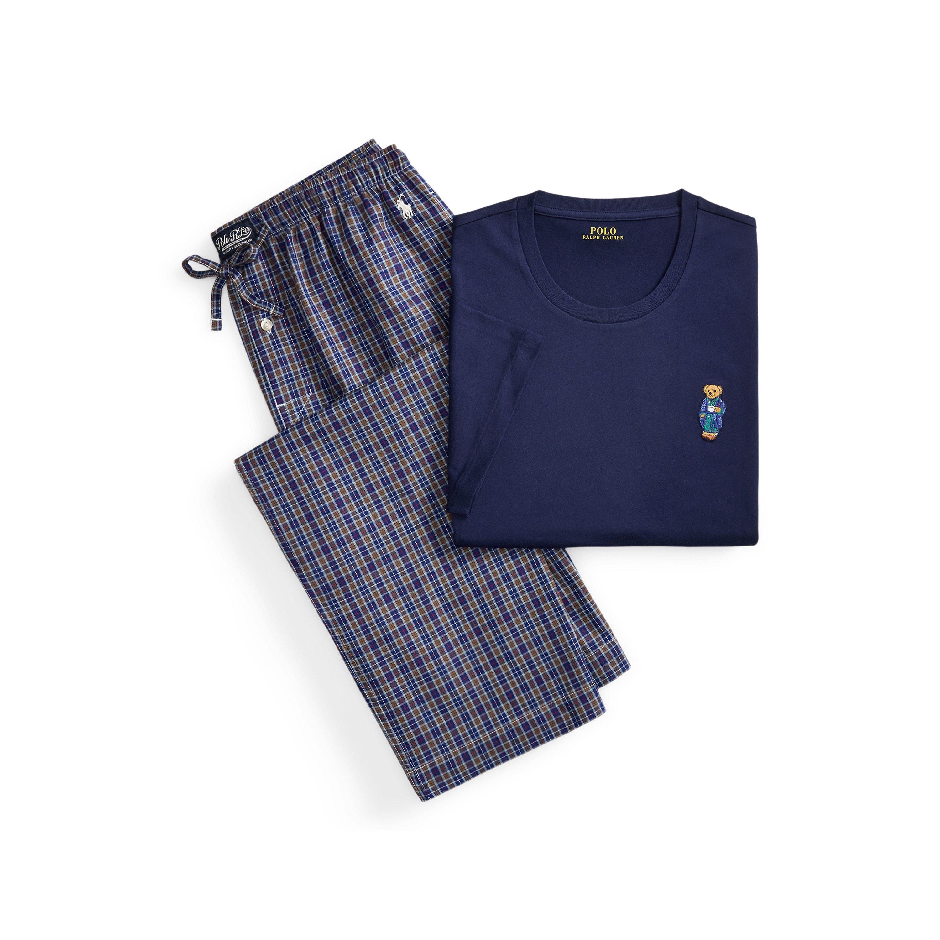 Men's Bear Long Sleeve Pyjama Set