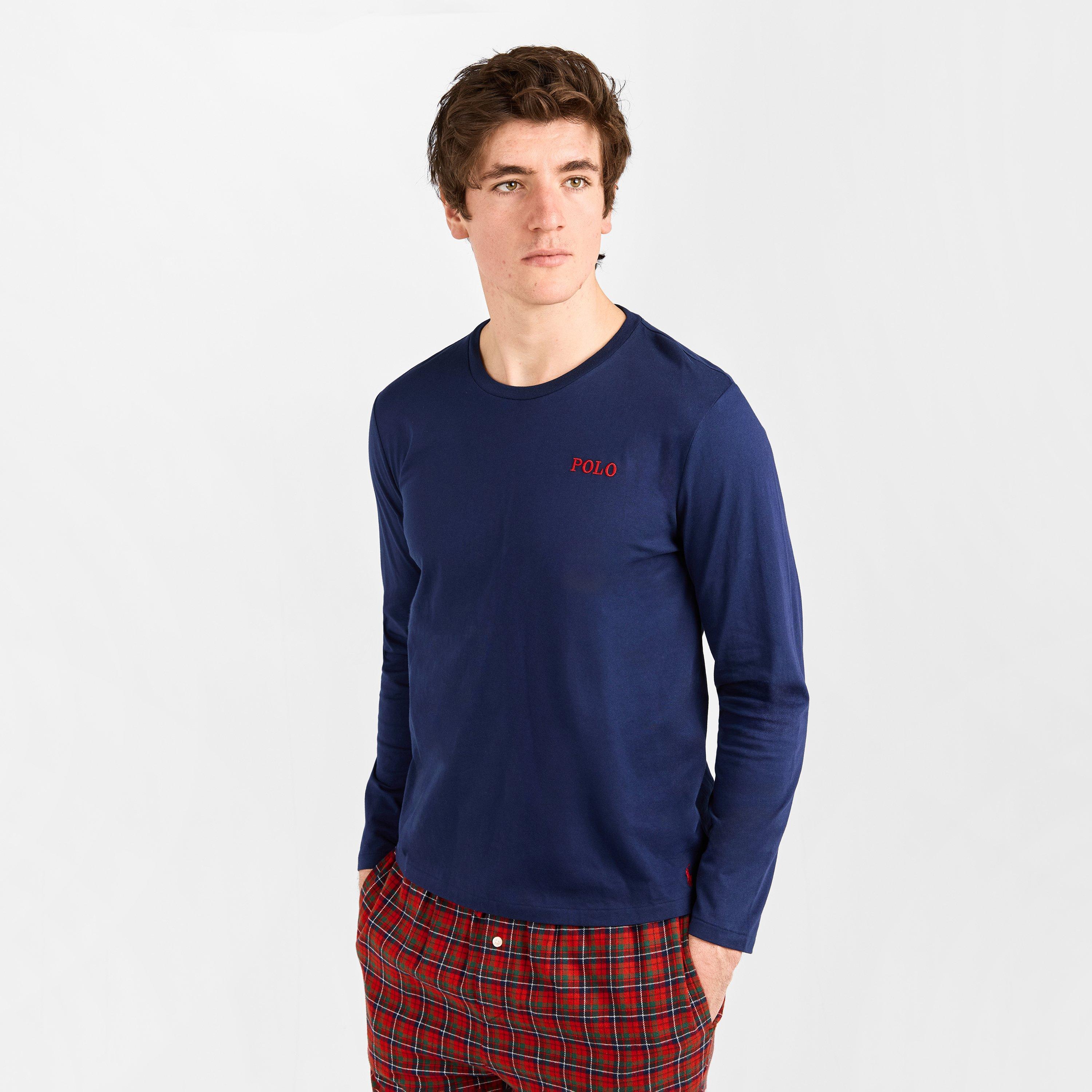 Nvy/Red Plaid - Polo Ralph Lauren - Men's Long Sleeve Pyjama Set - 3