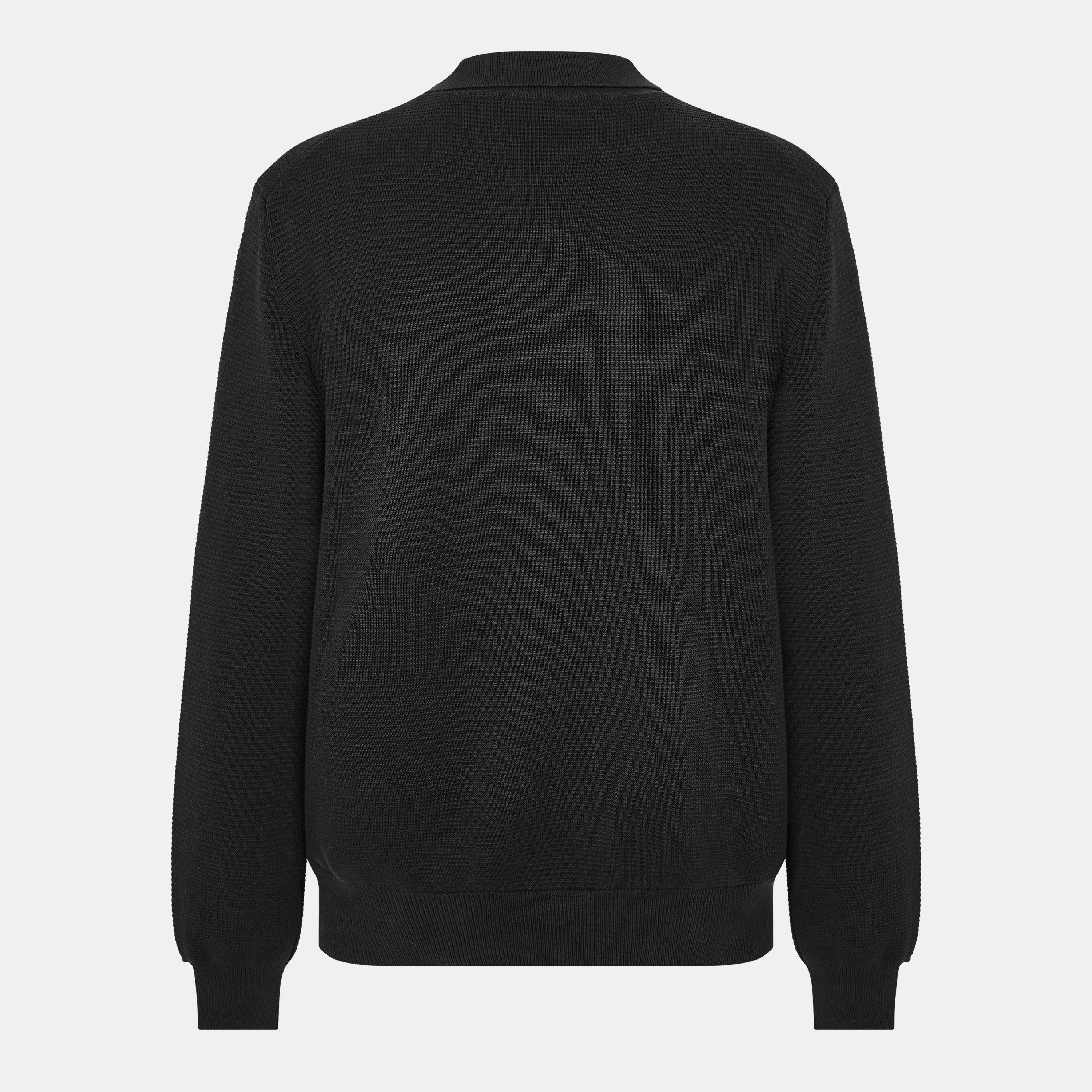 Black 001 - Hugo - Men's San Pauley Crew Neck Jumper - 2