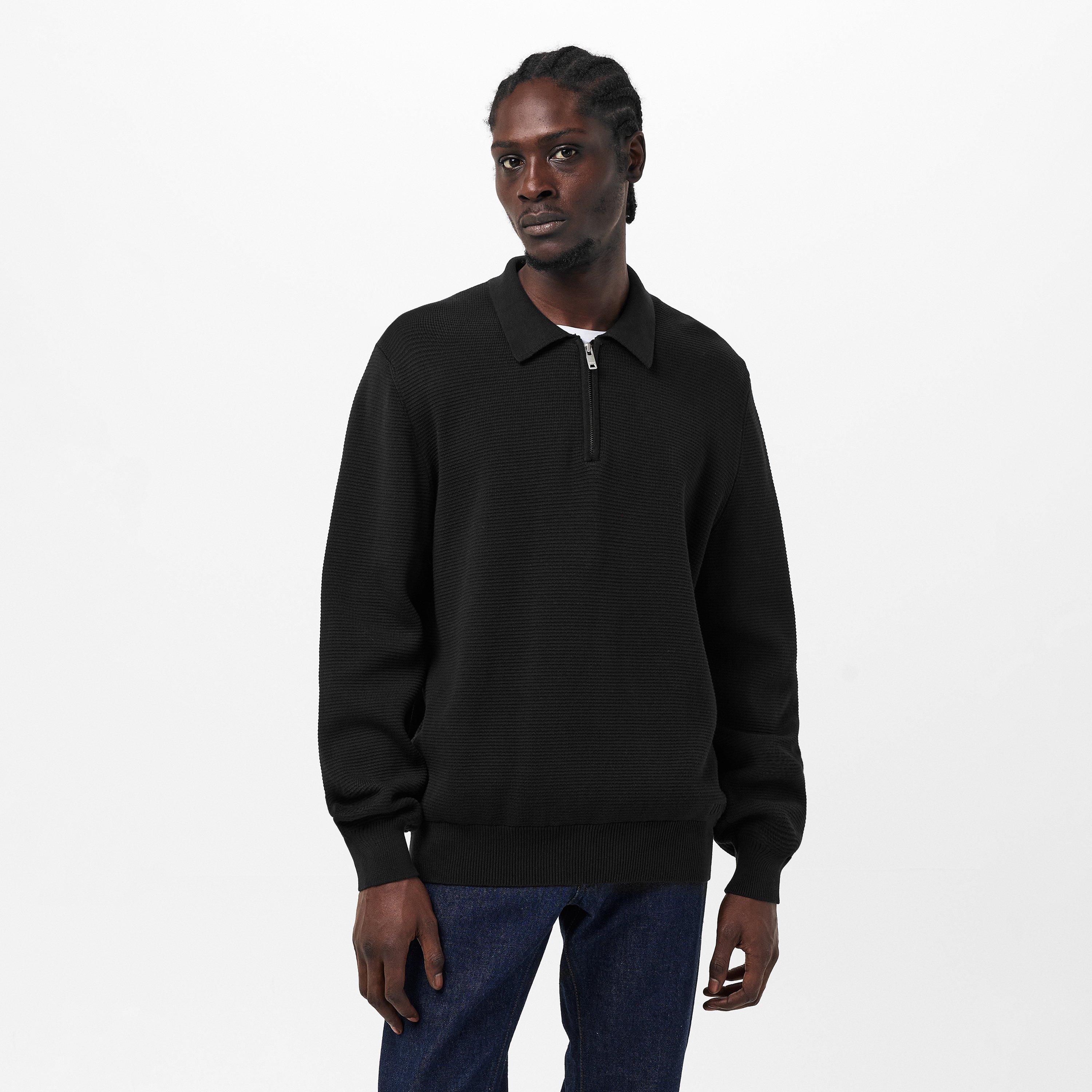 Black 001 - Hugo - Men's San Pauley Crew Neck Jumper - 3