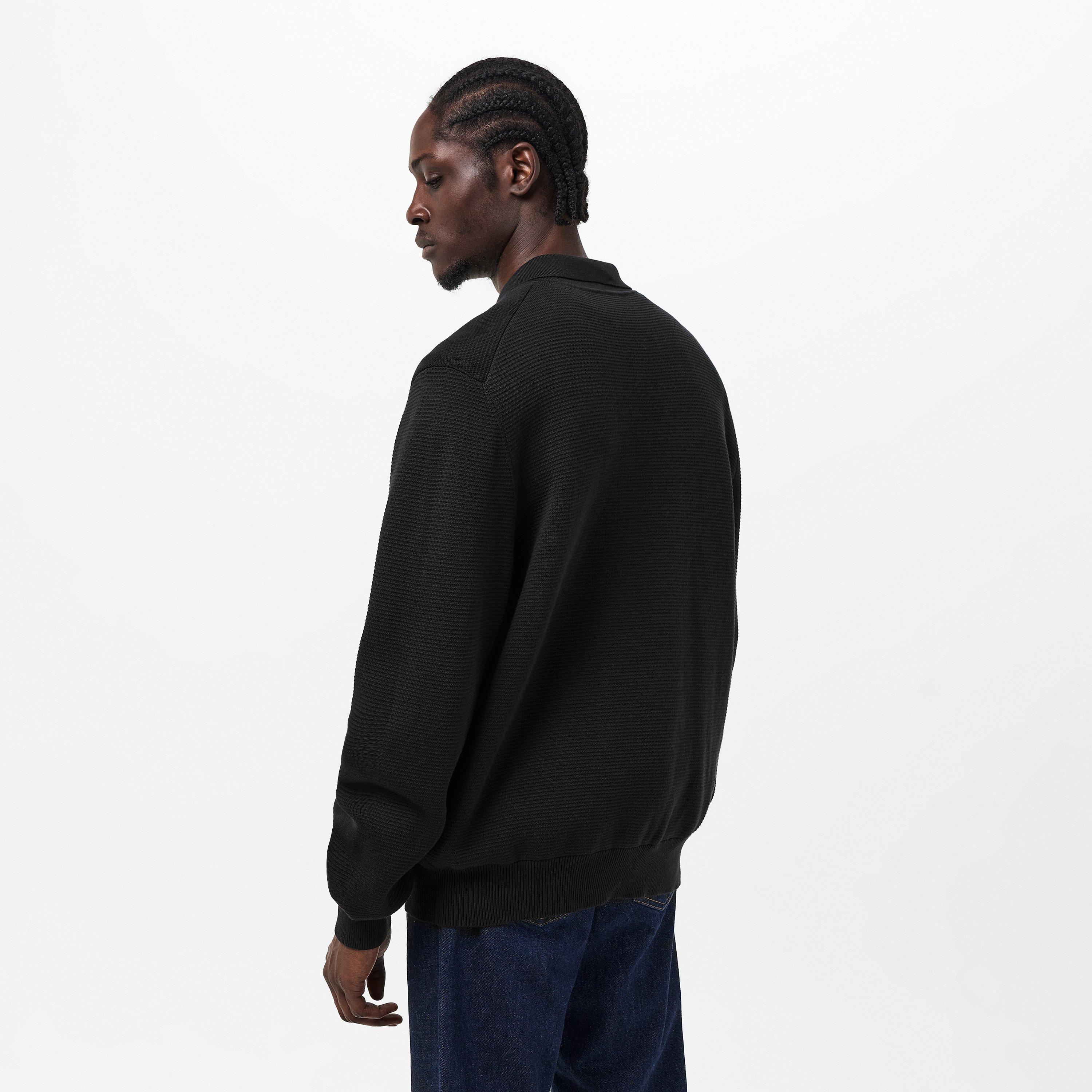 Black 001 - Hugo - Men's San Pauley Crew Neck Jumper - 4