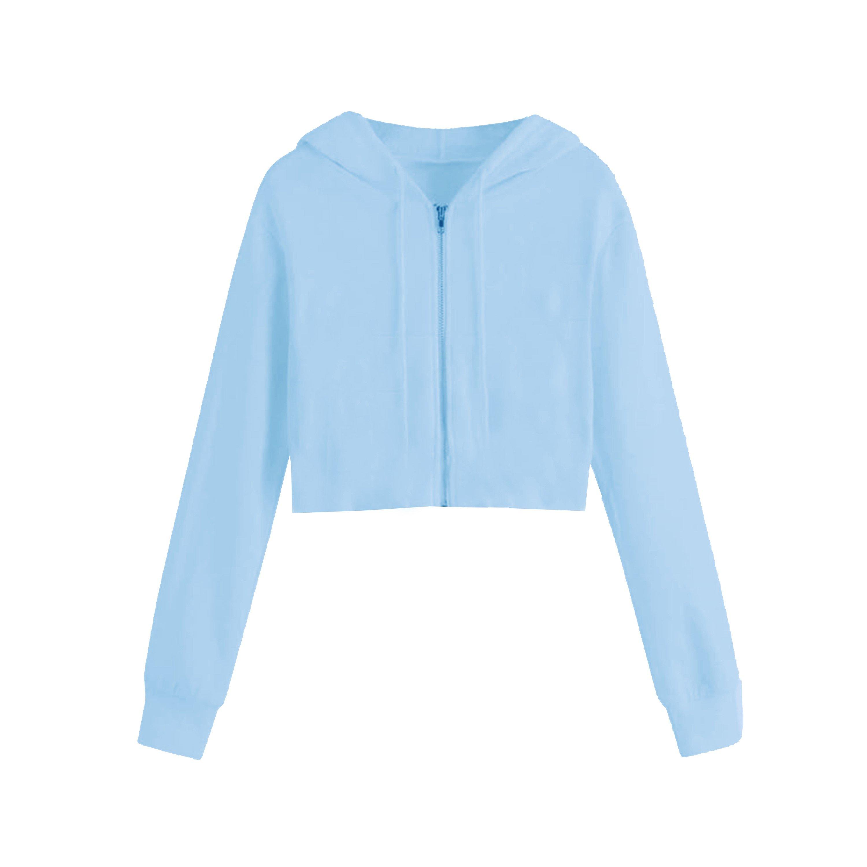 Miso Women's Cropped Hoodie - Blue - 16 (XL)