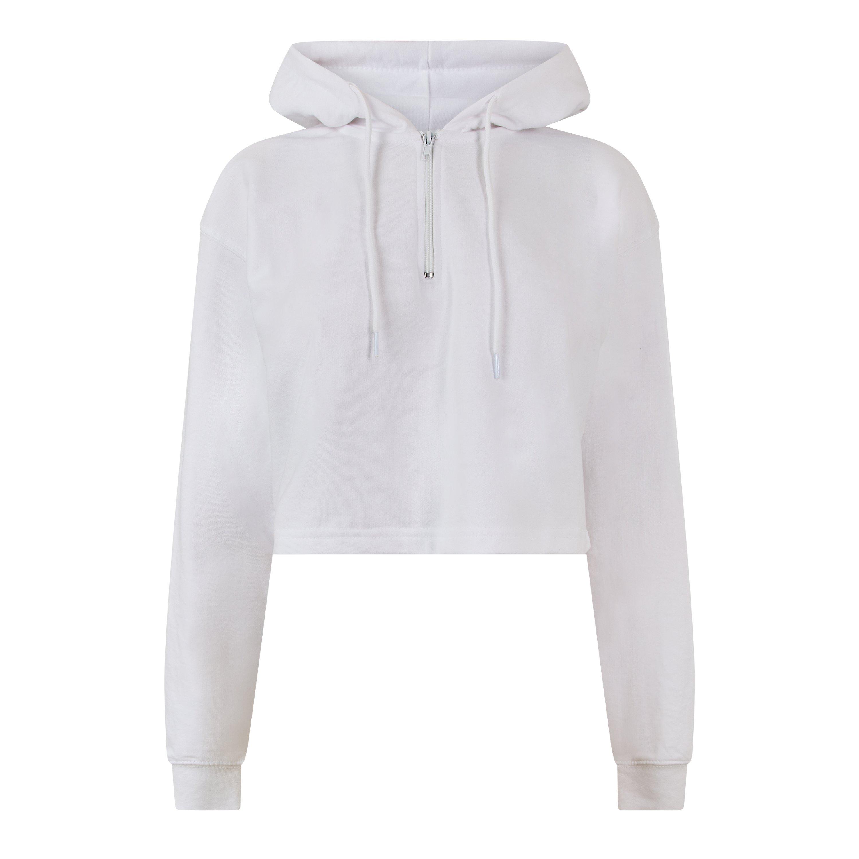Miso Women's Cropped Hoodie - White - 16 (XL)