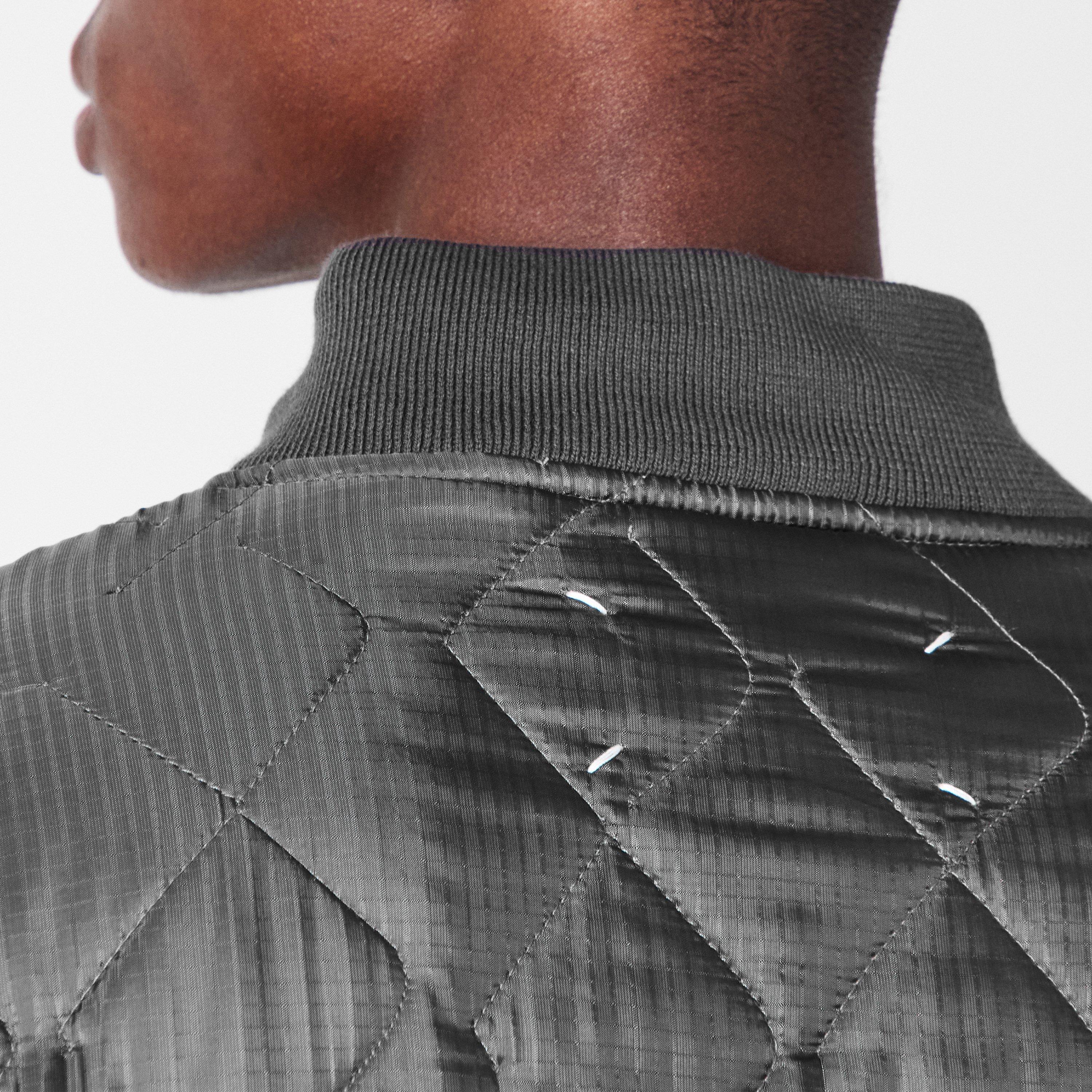 Anthracite - Maison Margiela - Men's Reversible Ribbed Collar and Cuffs Bomber Jacket - 5