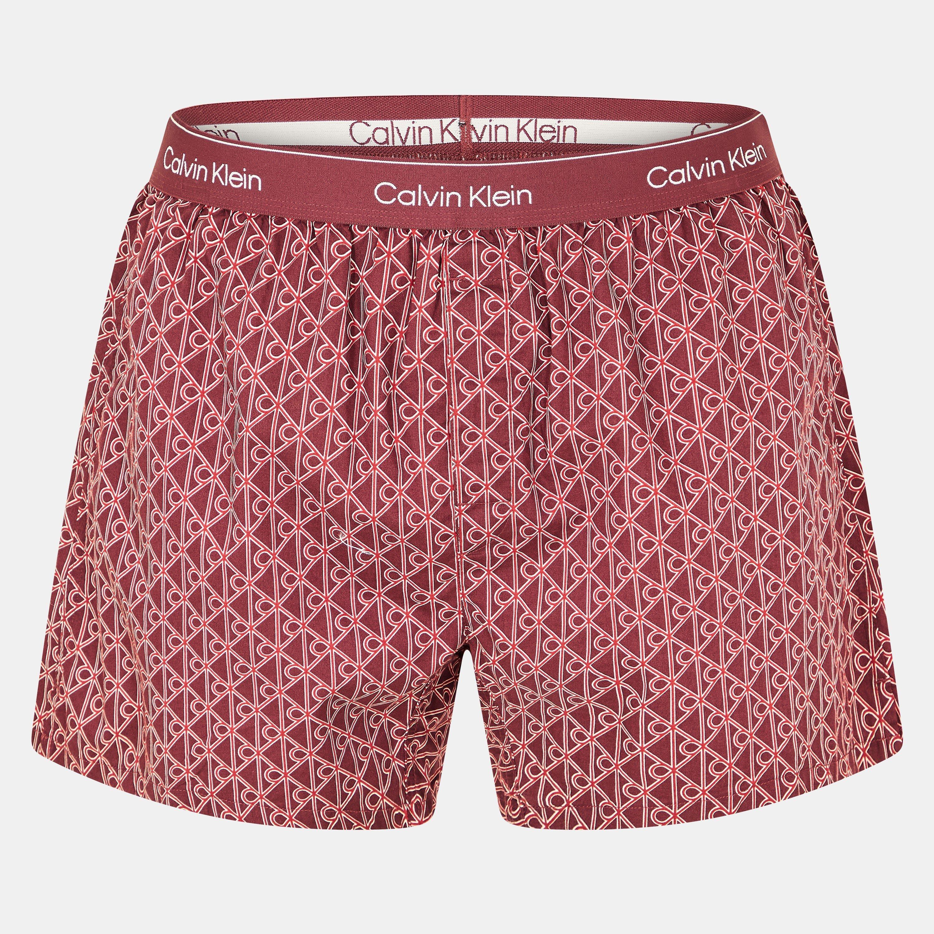 Calvin Klein Men's Poplin Pyjama Shorts - Monogram - XL
