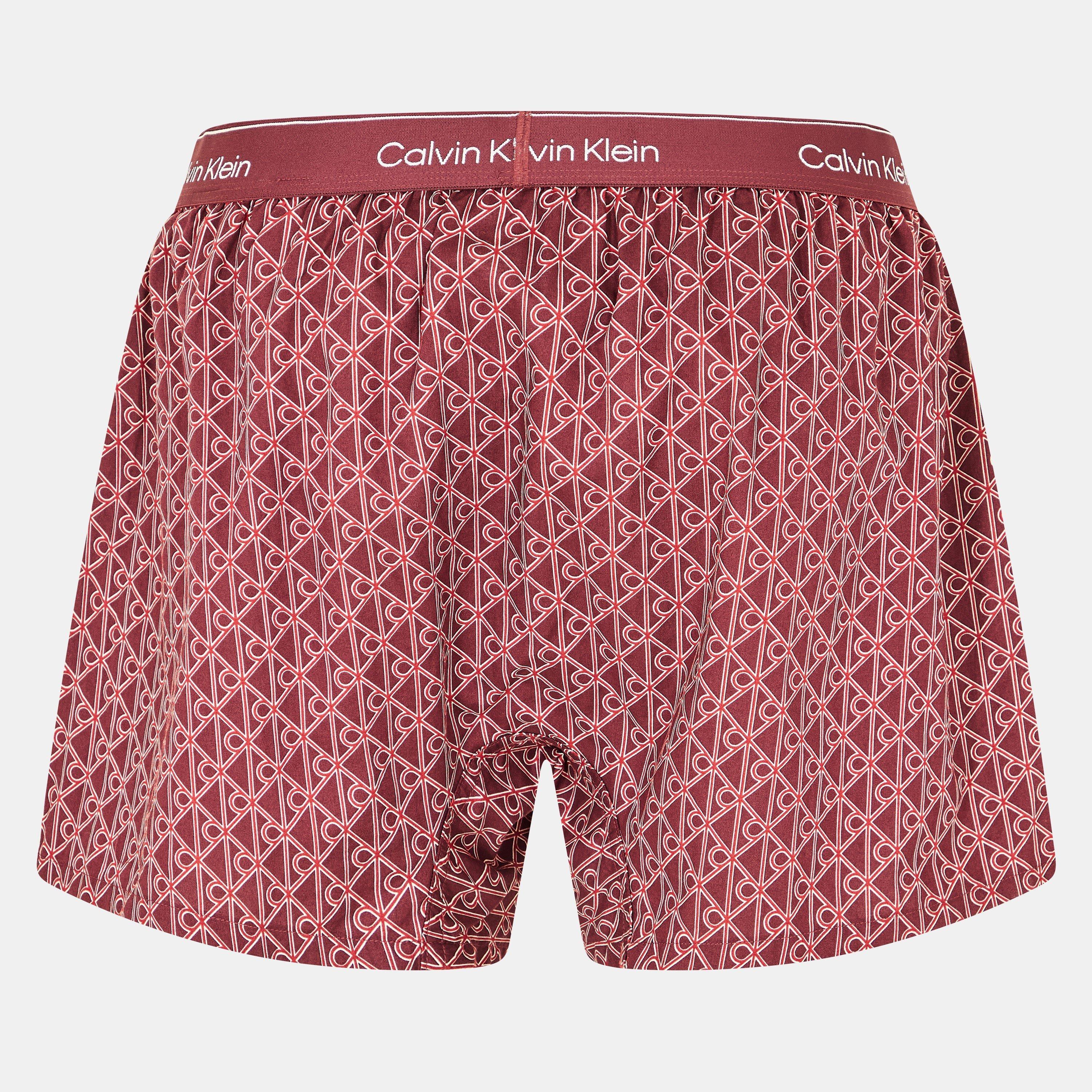 Monogramme - Calvin Klein - Men's Poplin Pyjama Shorts - 2