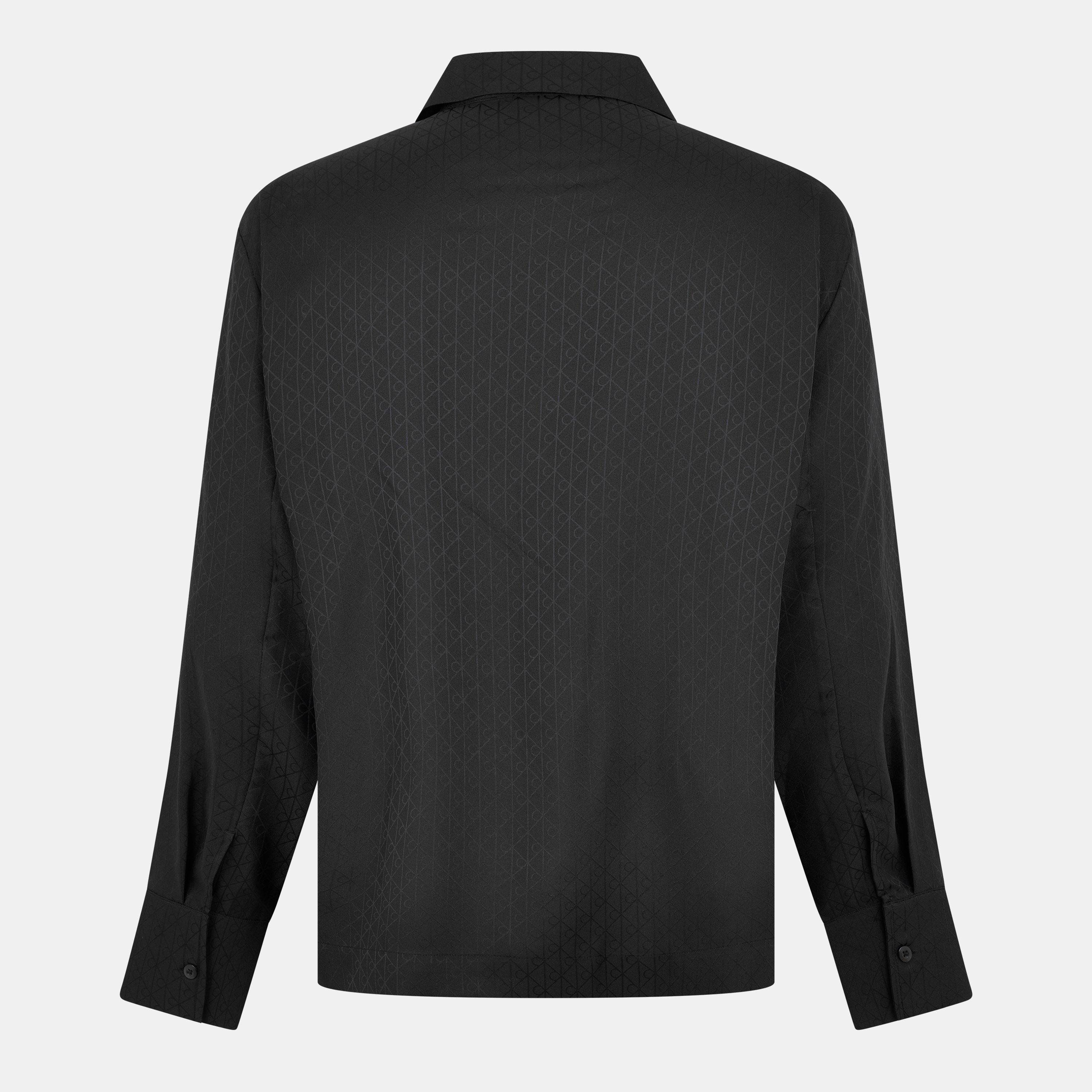 Monogramme - Calvin Klein - Men's SlpSatin Long Sleeve Pyjama Top - 2