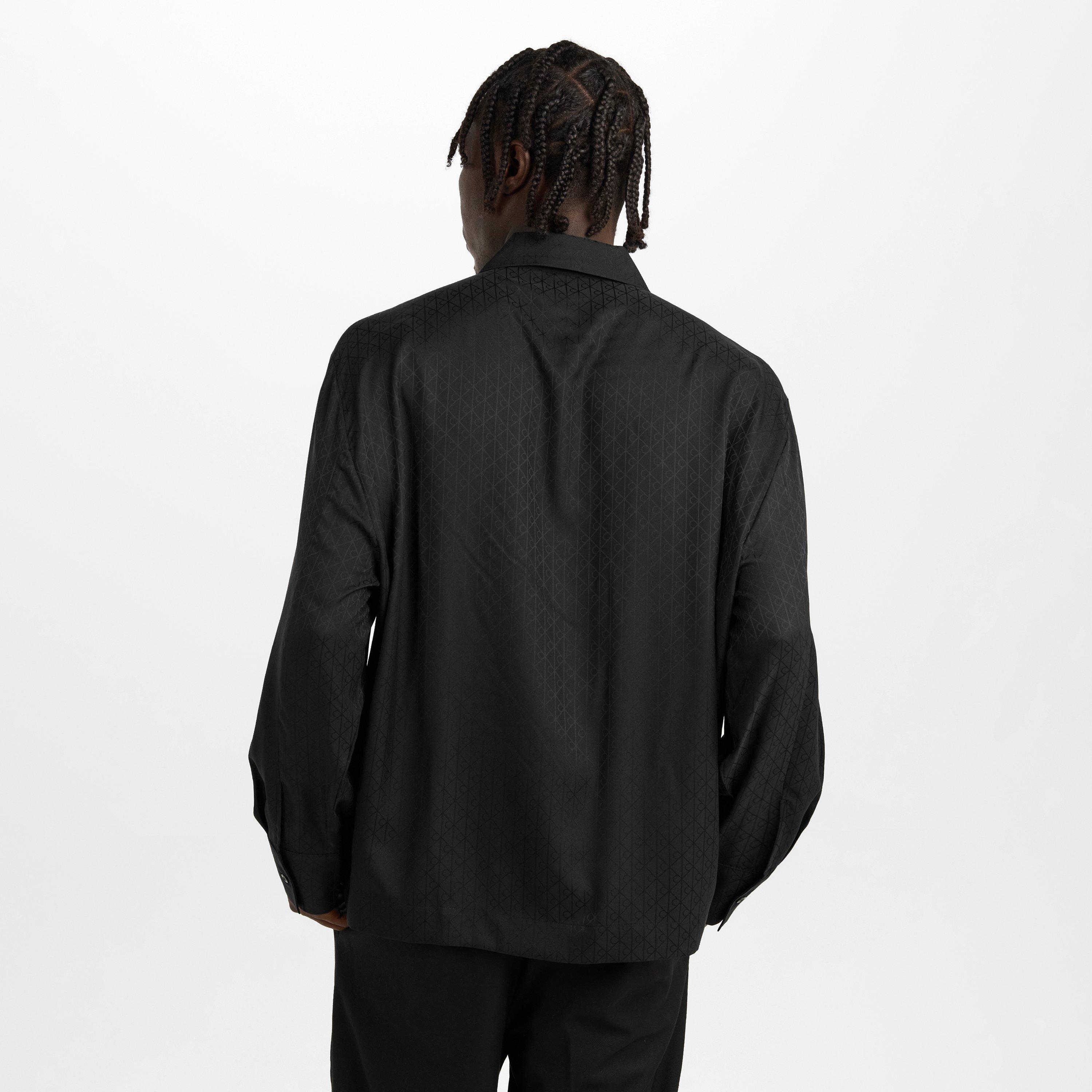 Monogramme - Calvin Klein - Men's SlpSatin Long Sleeve Pyjama Top - 4