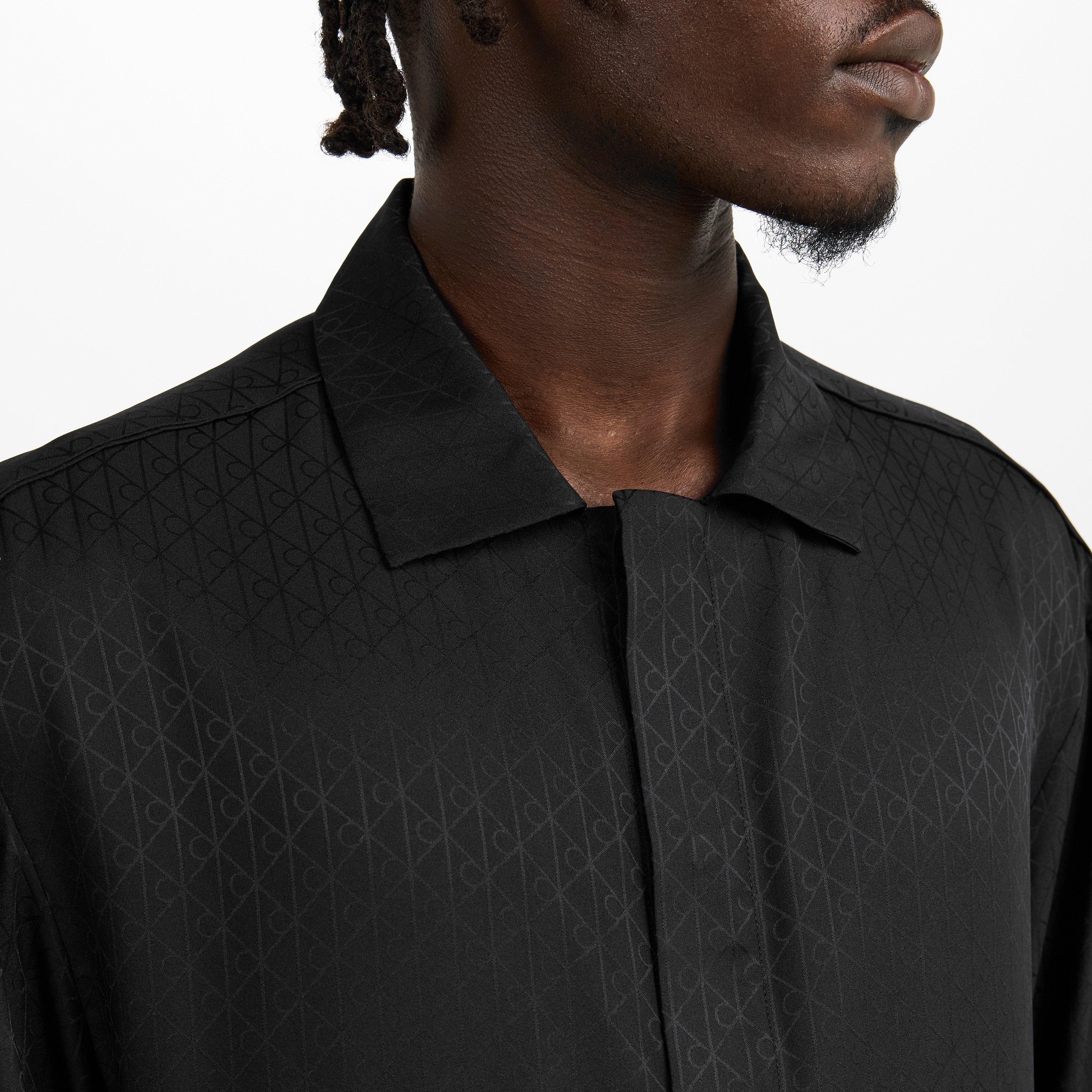 Monogramme - Calvin Klein - Men's SlpSatin Long Sleeve Pyjama Top - 5