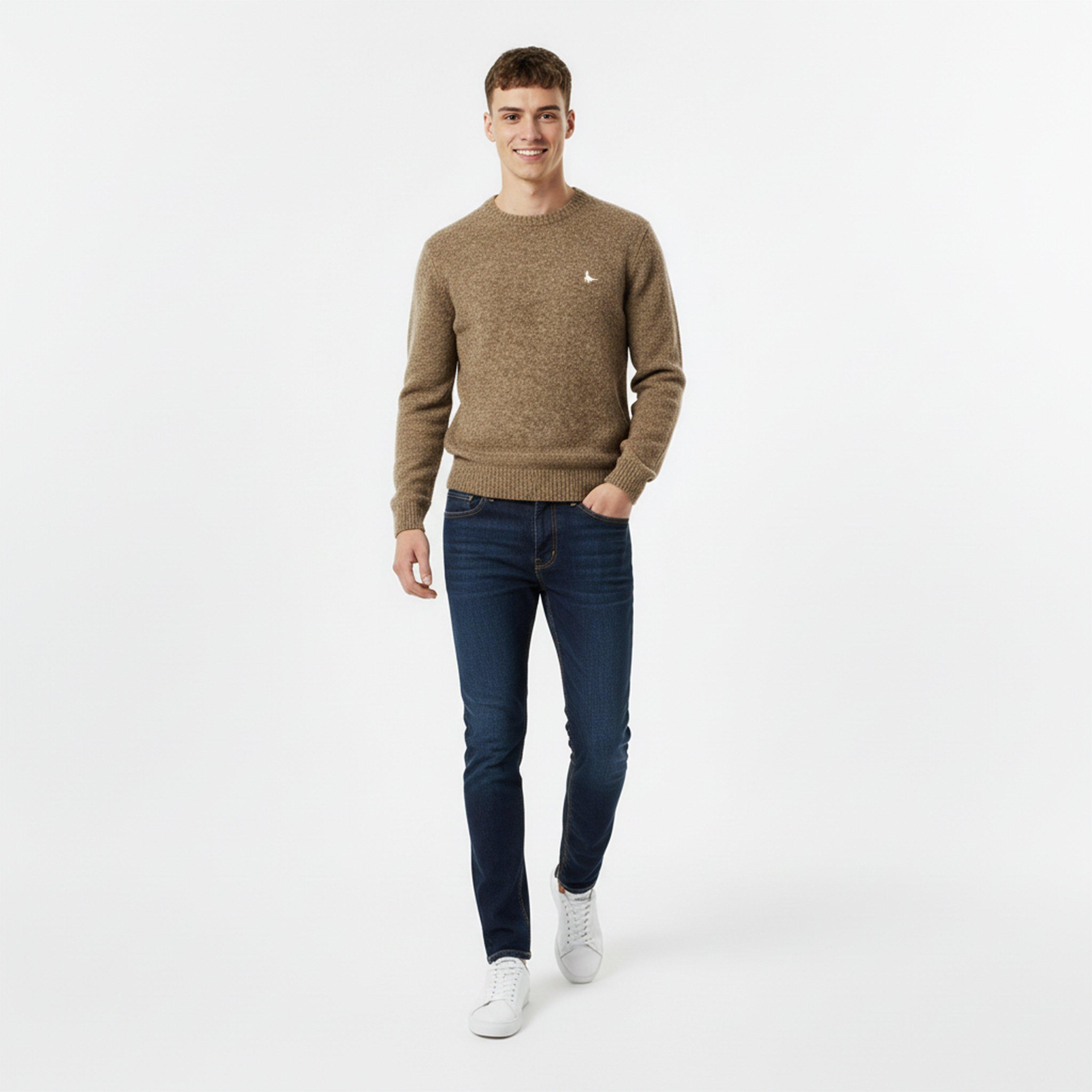 Fawn Marl - Jack Wills - Boucle Jumper Long sleeve Men Sweater - 5