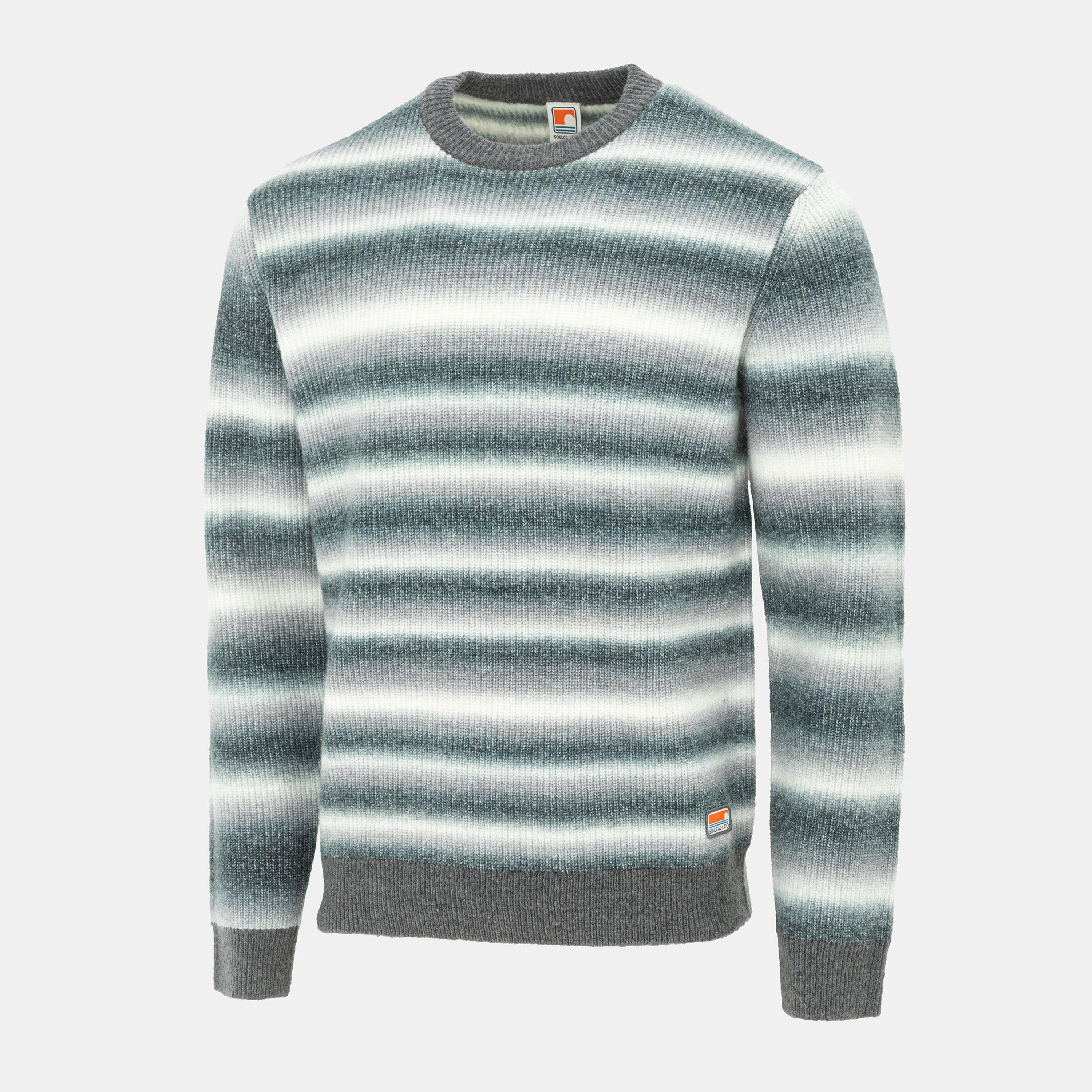 Grey/White - SoulCal - Mix Stripe Jumper Men - 3