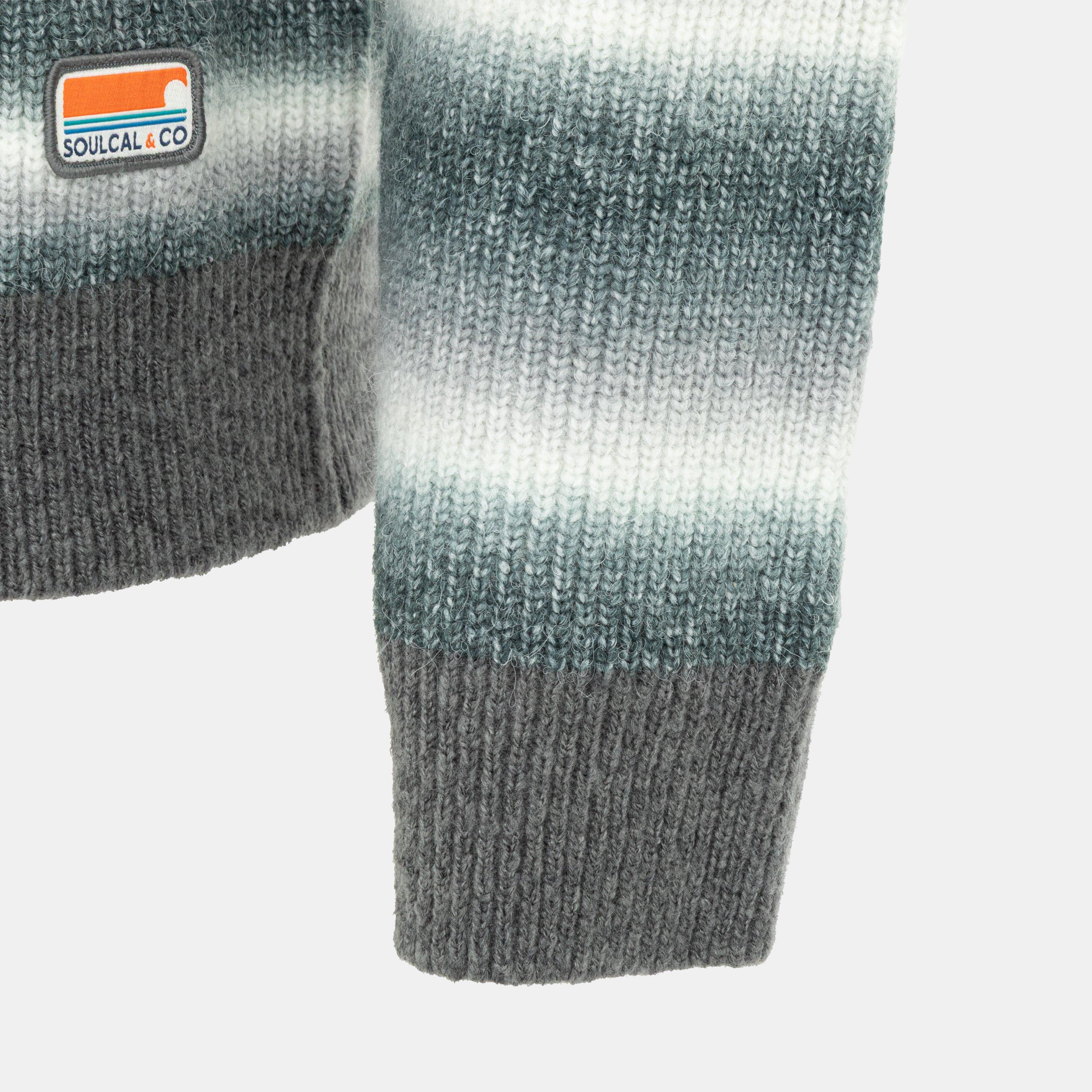 Grey/White - SoulCal - Mix Stripe Jumper Men - 4