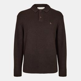 Jack Wills LS Button Knit Polo Men